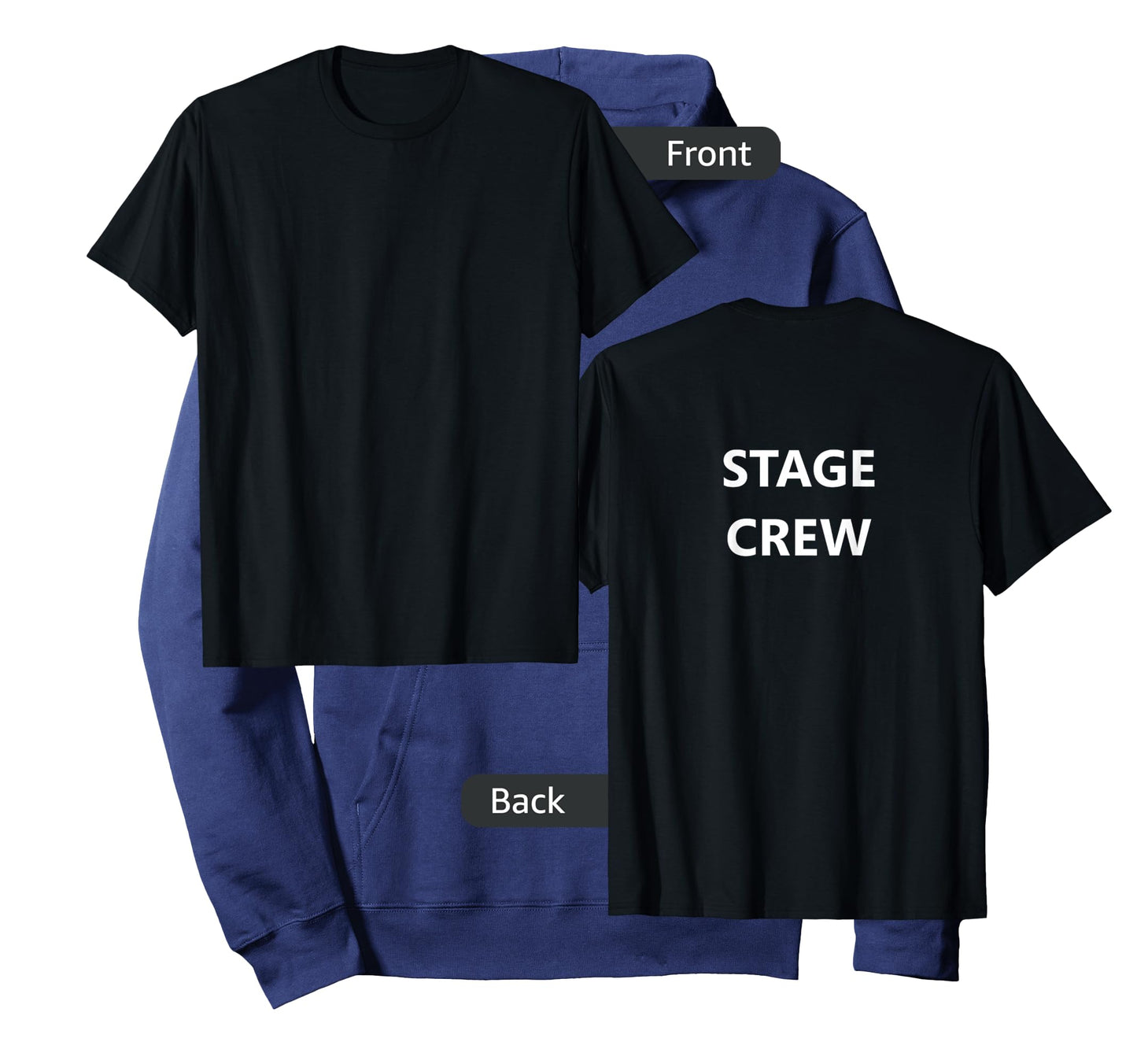 Stage Crew Movie Film Staff Job TV Show (BACK-PRINTED ONLY) T-Shirt