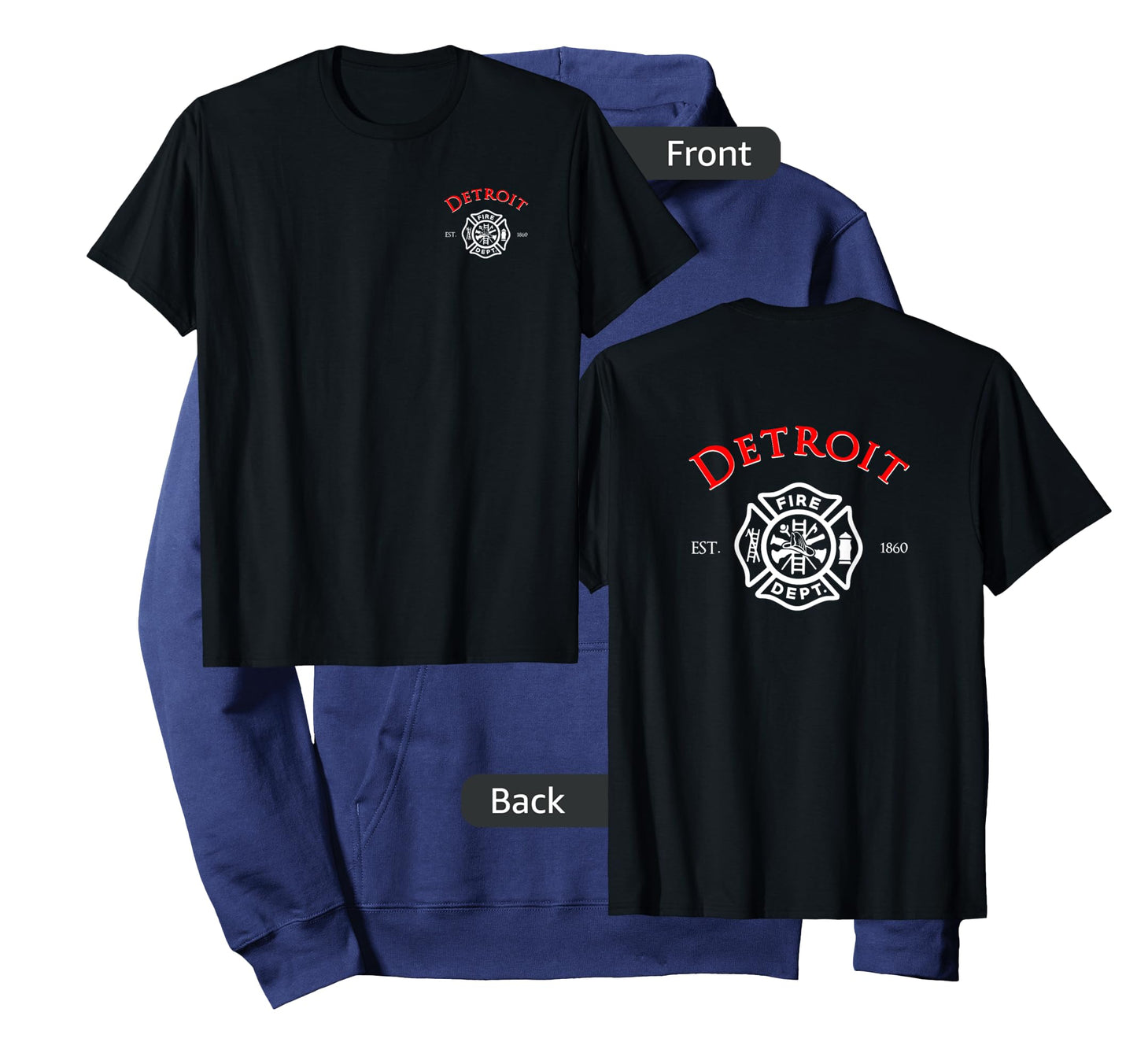 City of Detroit Fire Rescue Michigan Firefighter T-Shirt T-Shirt