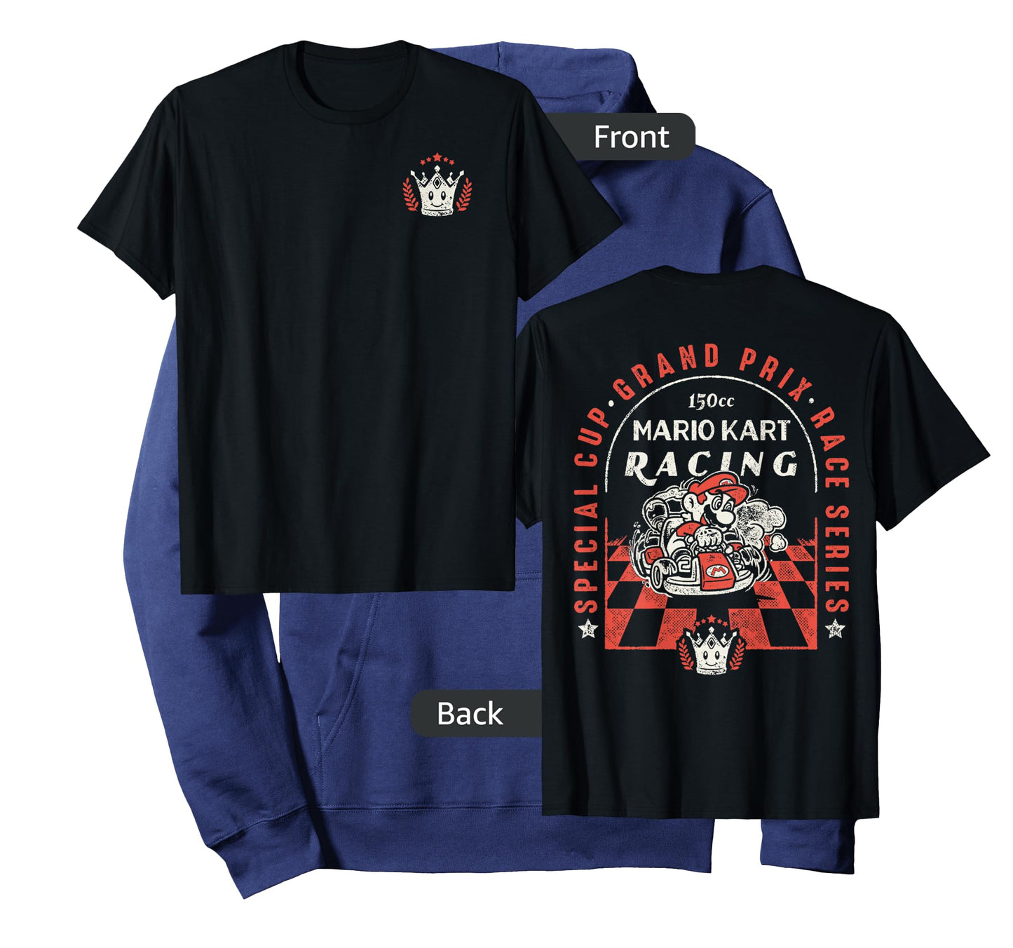 Mario Kart Victory Crown Front 150cc Racing Graphic T-Shirt T-Shirt