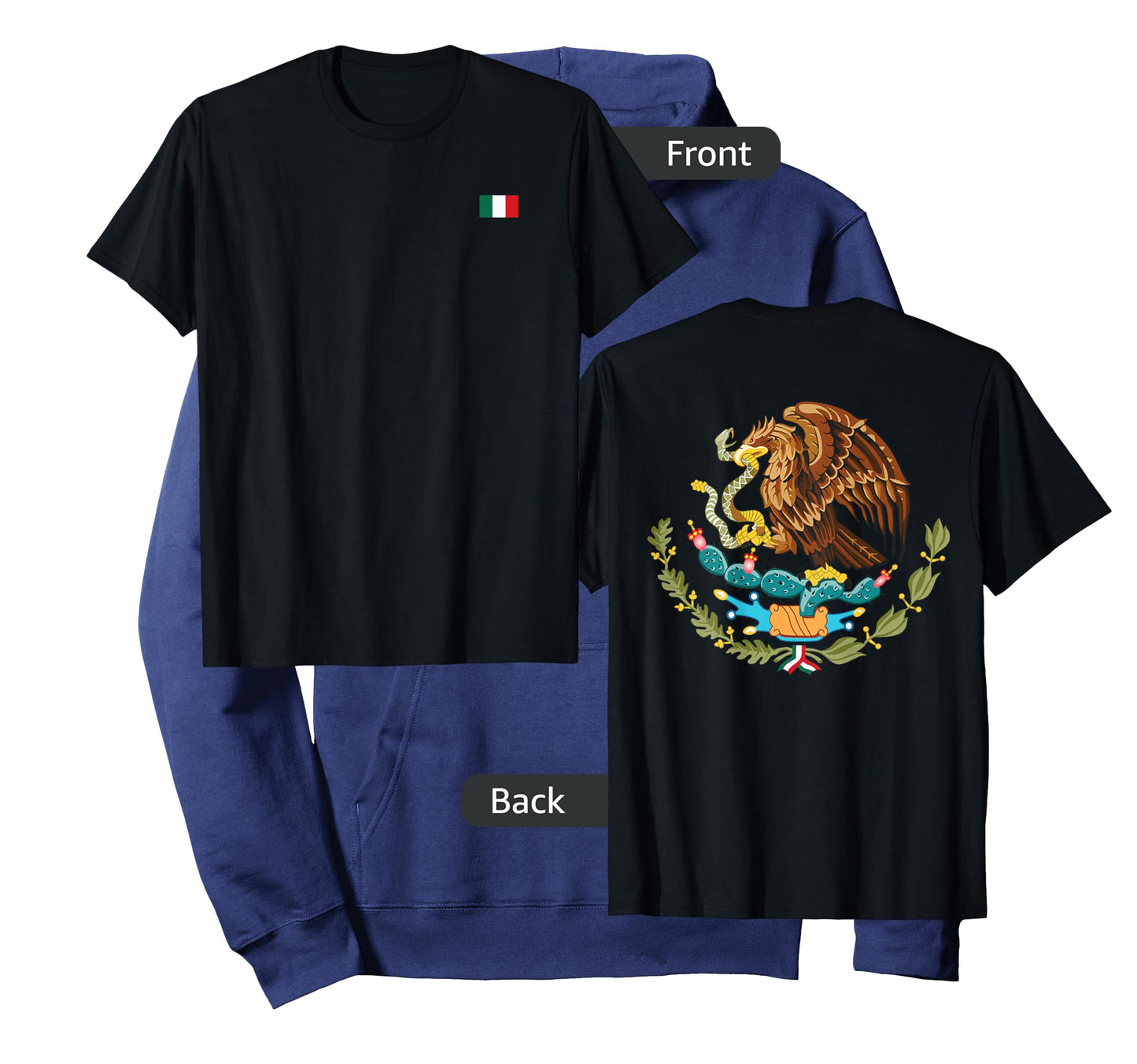 Mexico Flag Mexican Pride Flag of Mexico Coat of Arms Nation T-Shirt