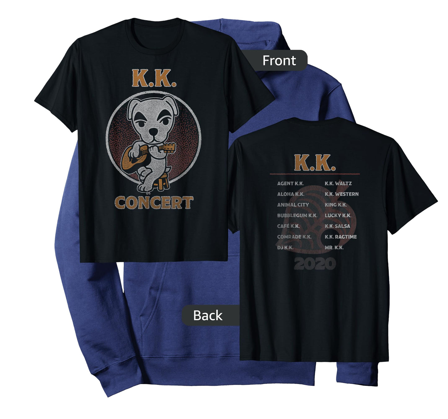 Animal Crossing: New Horizons K.K. Slider In Concert Vintage T-Shirt