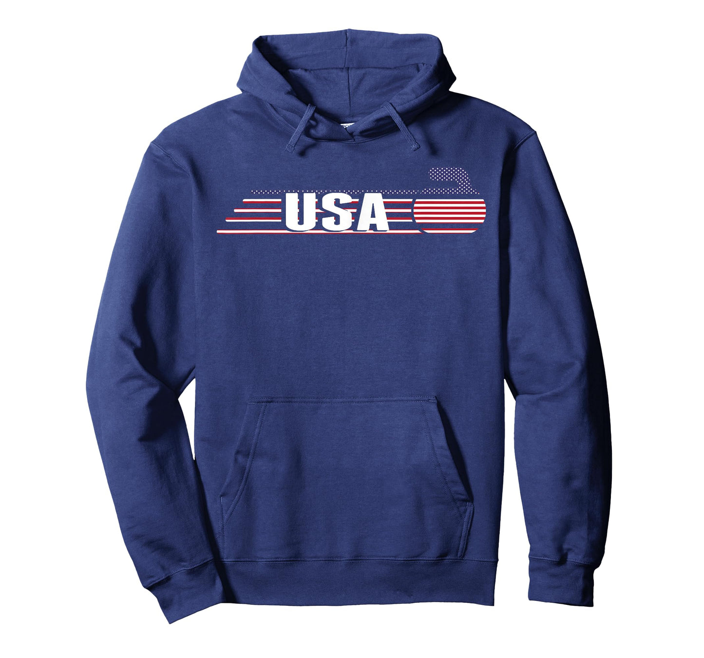 USA Team Curling Rock Jersey - Vintage Winter Sports Lovers T-Shirt
