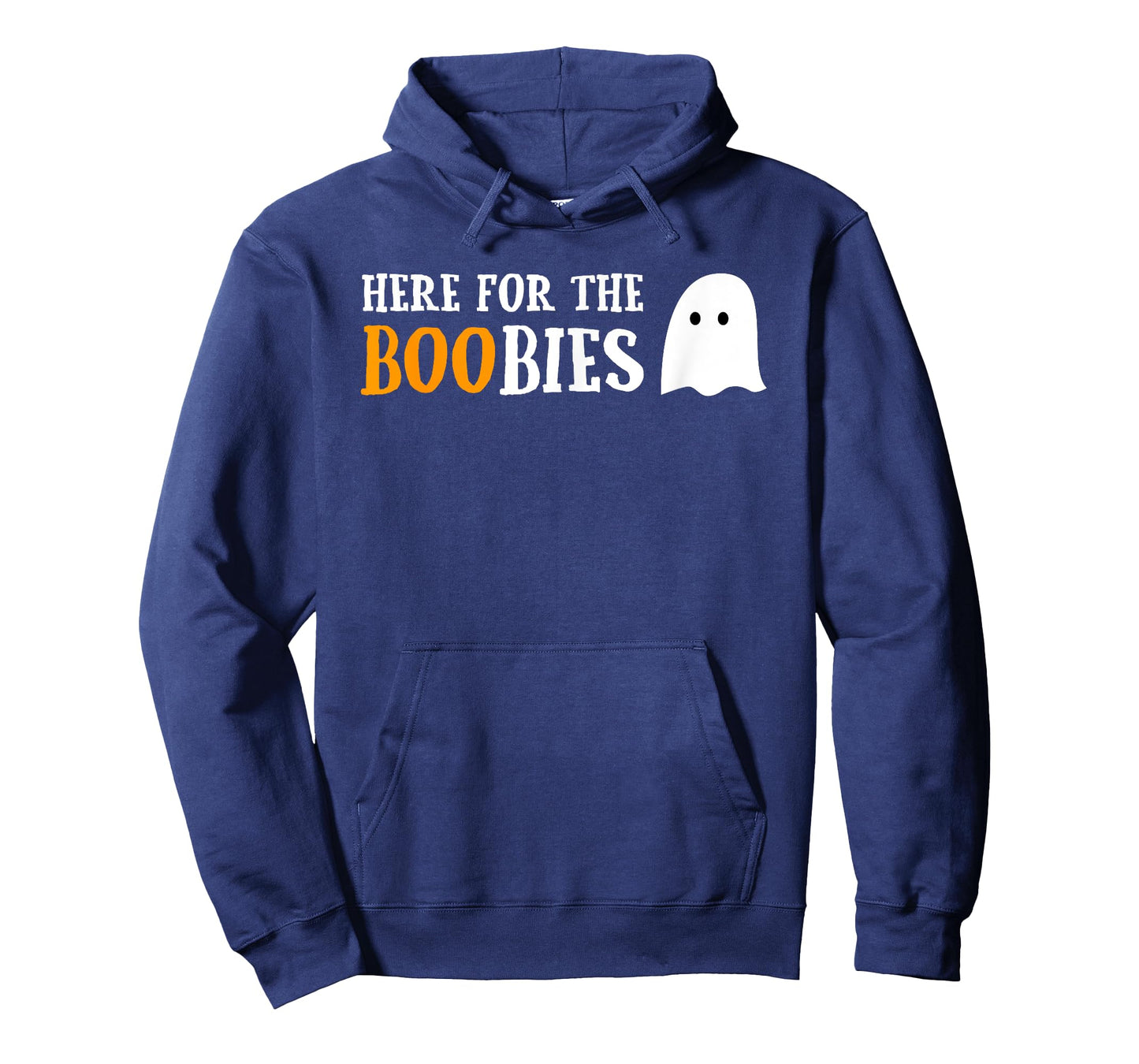 Here For The Boobies Funny Boo Ghost Pun Halloween T-shirt T-Shirt