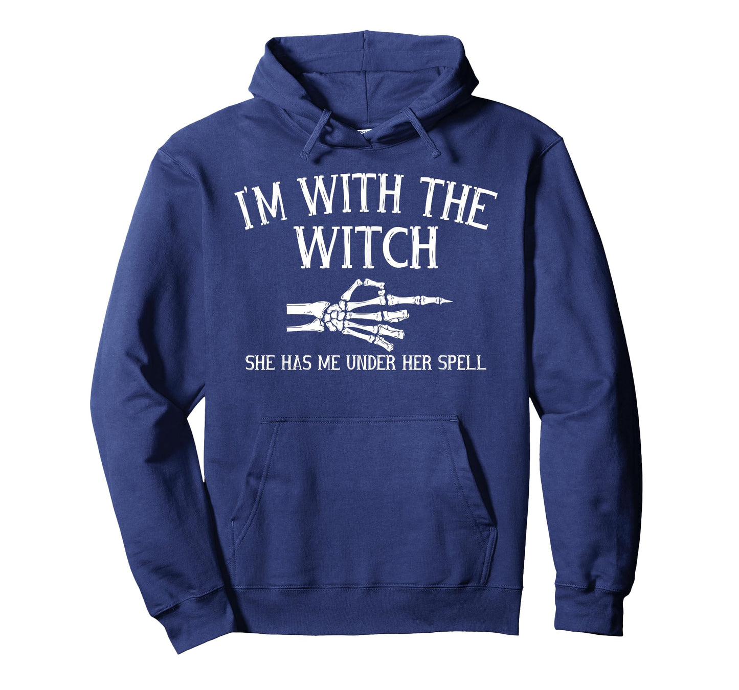 Couple Halloween Costume Funny I'm with The Witch T-Shirt