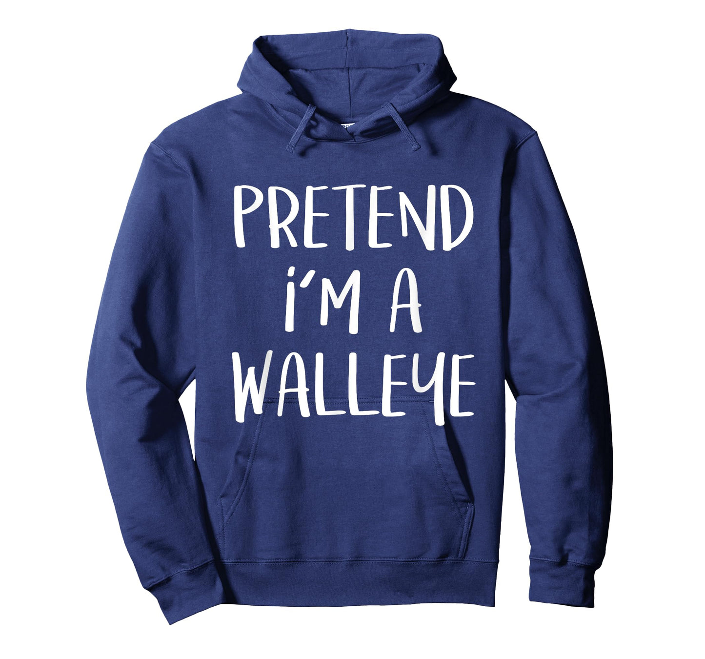 Pretend I'm A Walleye Costume Funny Fish Halloween Party T-Shirt