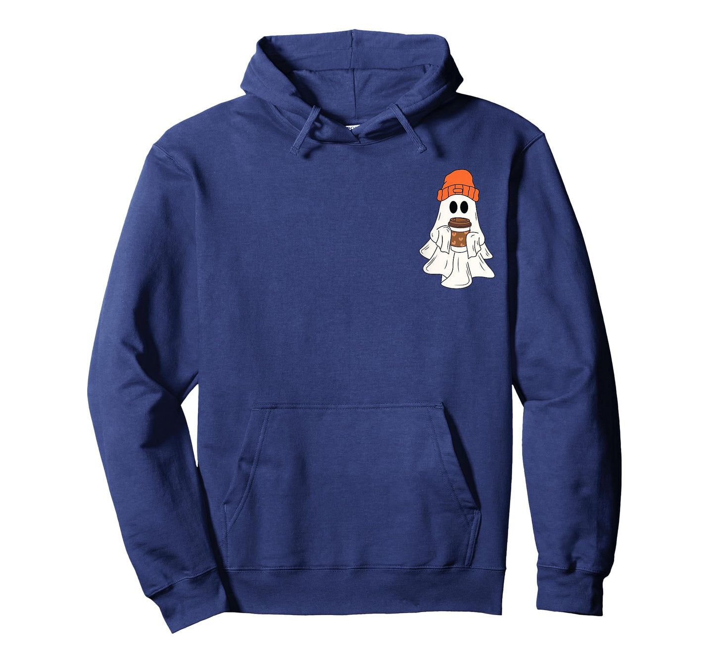 Cute Ghost Drinking Coffee Halloween Ghost Coffee Lover T-Shirt
