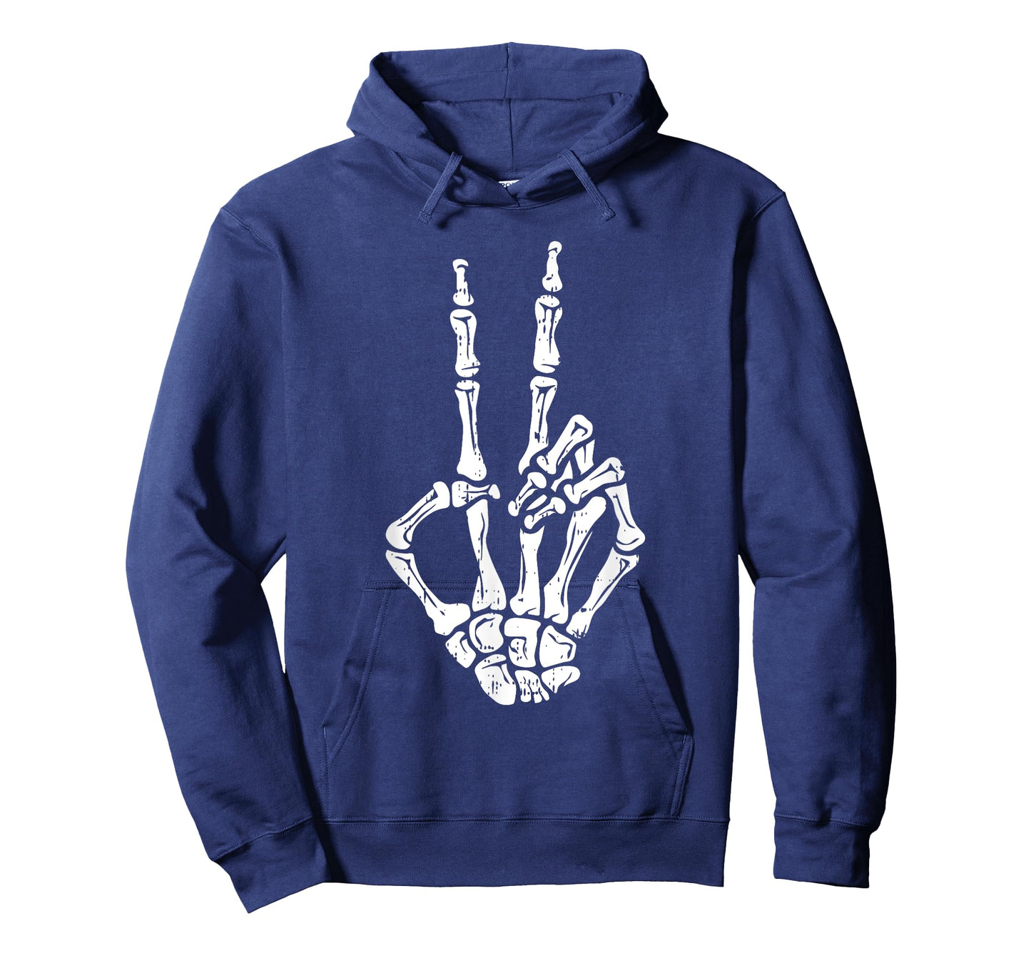 Skeleton Hand Peace Sign Halloween Costume Bones T-Shirt