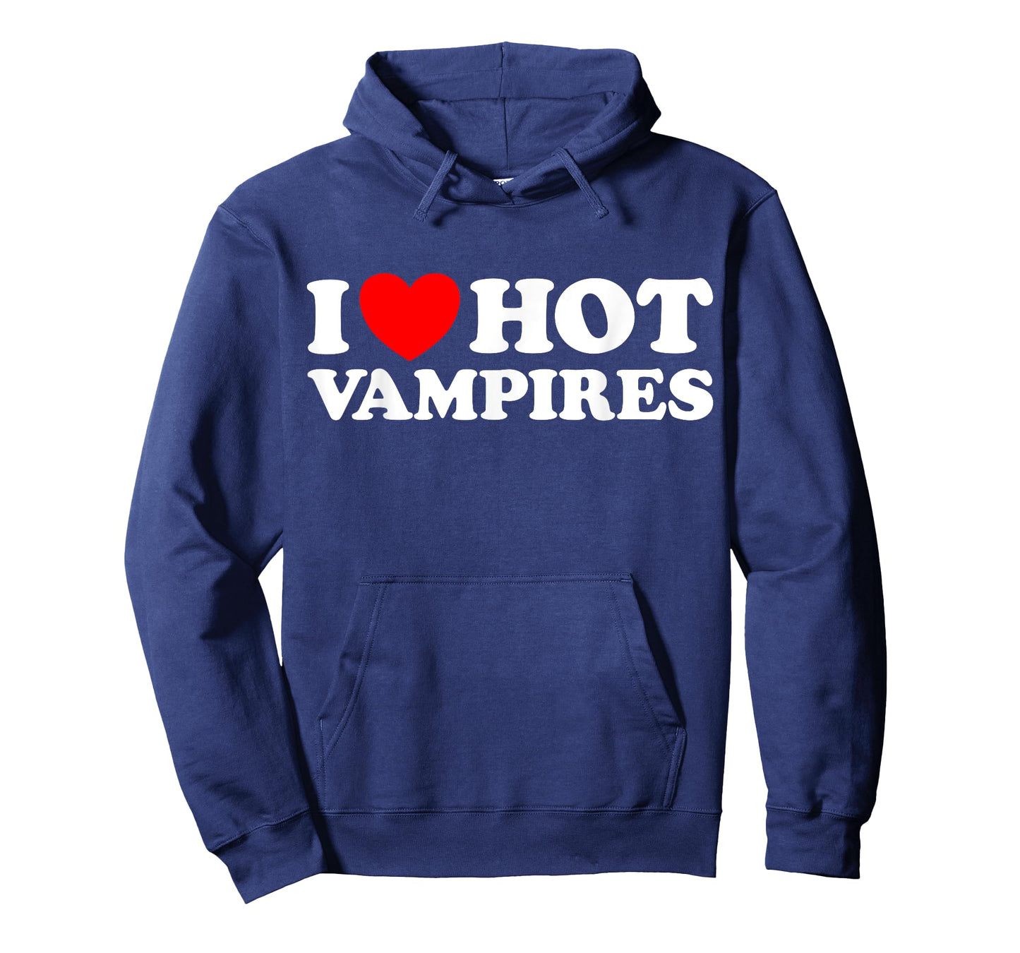 I Love Hot Vampires Funny Vampiric Blood Night Monster Joke T-Shirt