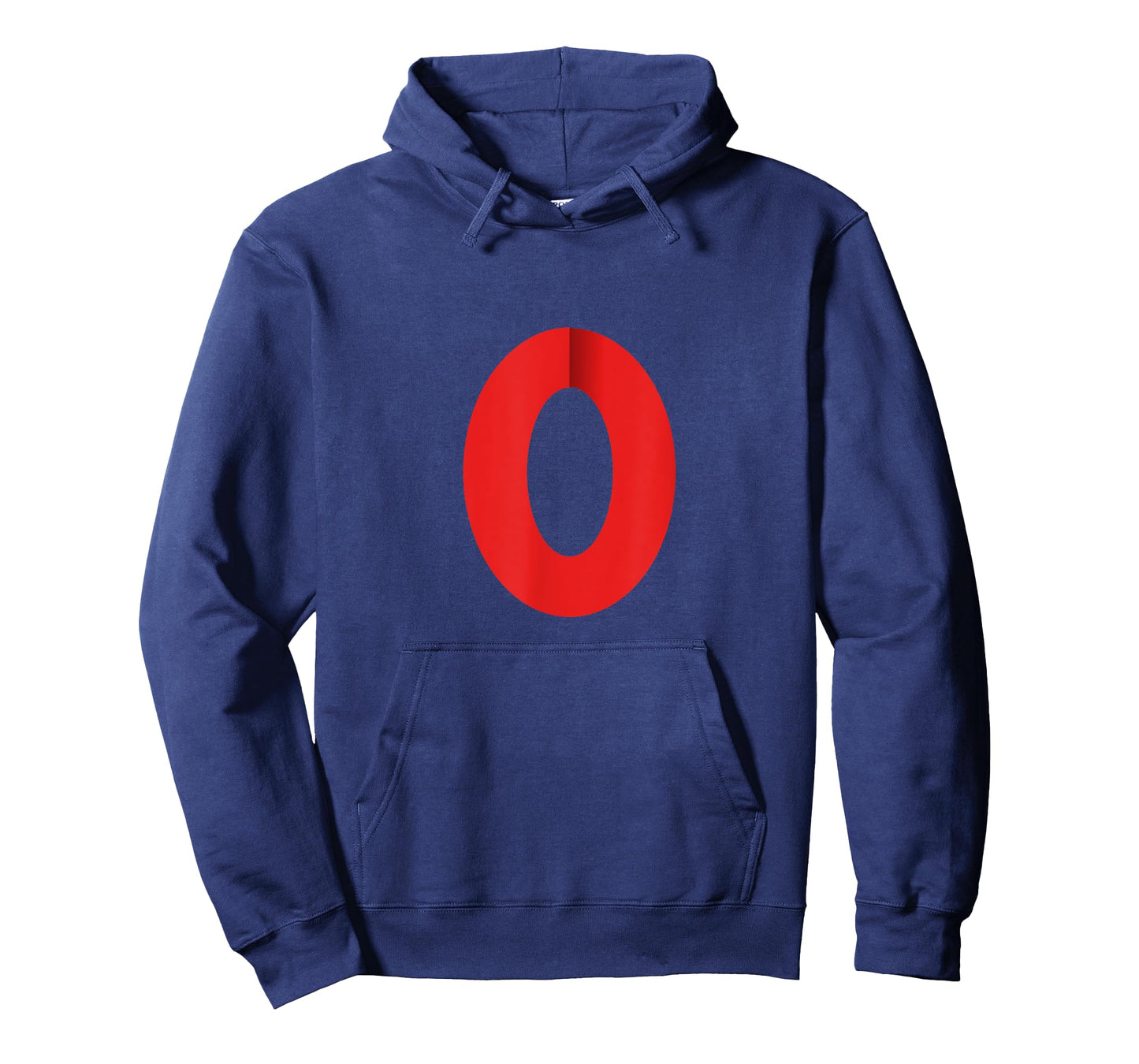 Black With Red Number 0 Zero T-Shirt