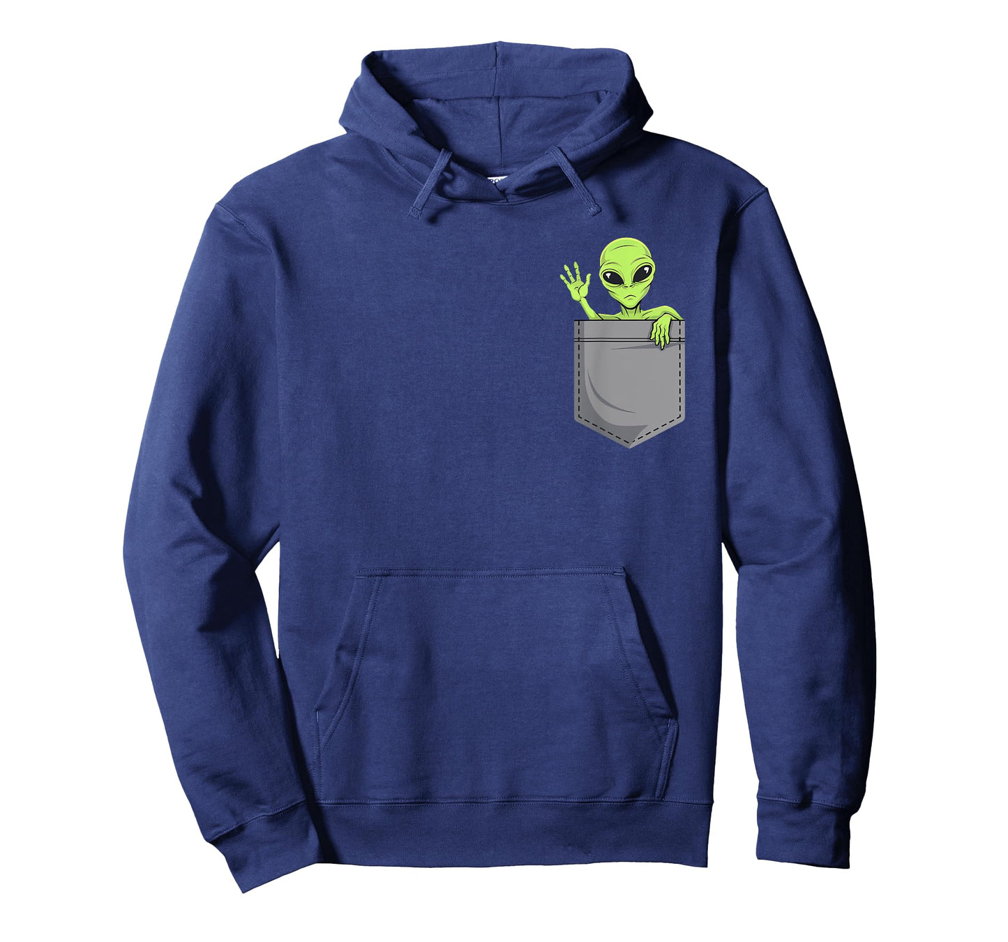 Funny Alien In Pocket Ufo Extraterrestrial Space Pocket T-Shirt