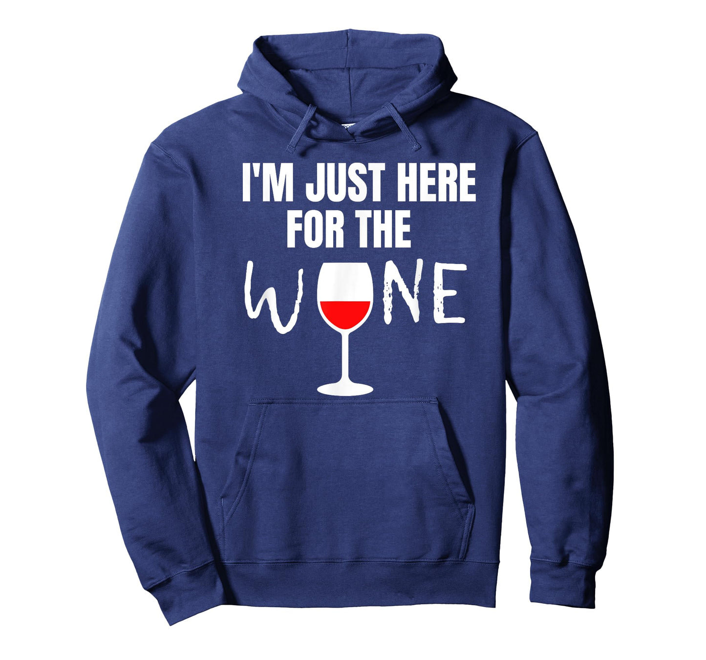 Womens I'm Just Here For The Wine Football Party Gift T-Shirt