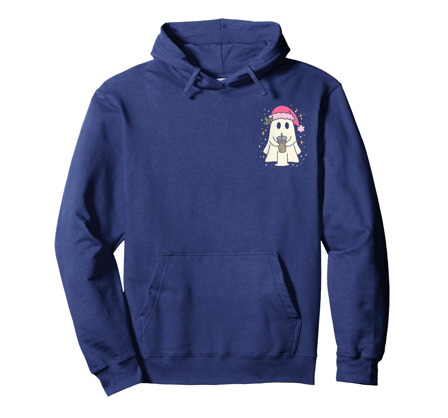 Cute Christmas Ghost Iced Coffee T-Shirt