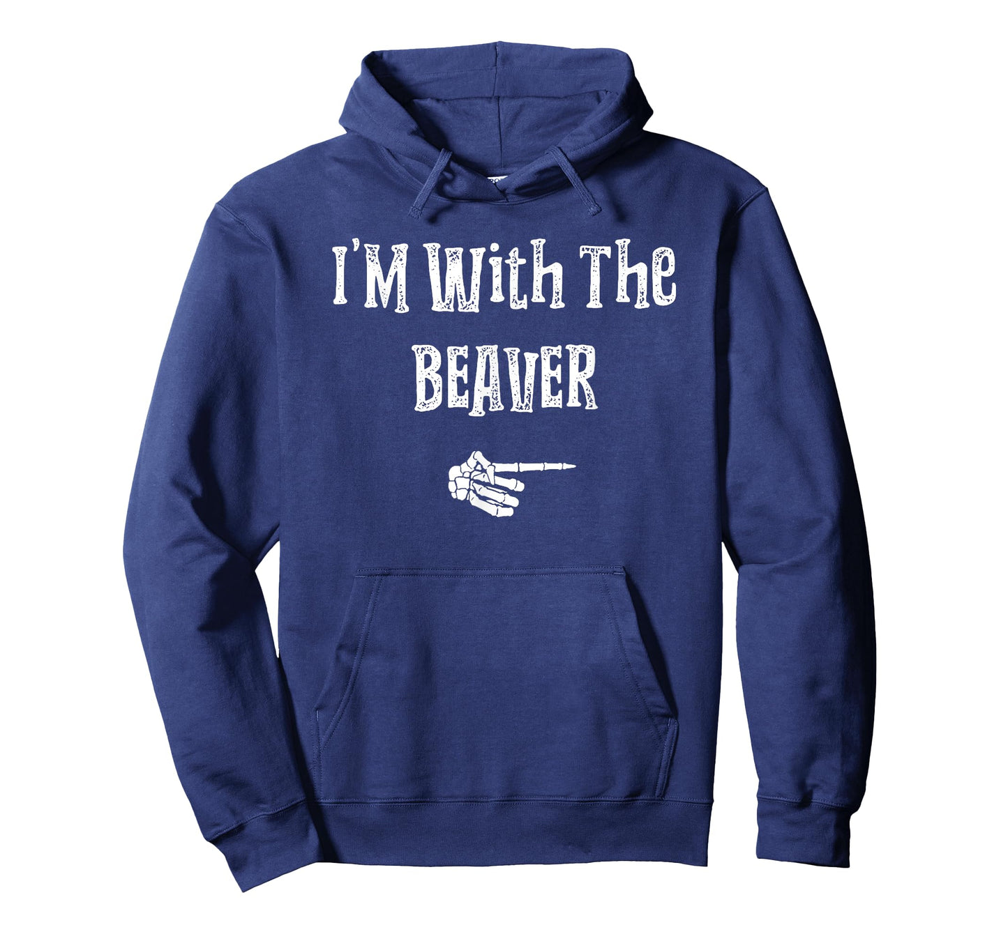 I'm With Beaver Halloween Costume Funny Couples Matching T-Shirt
