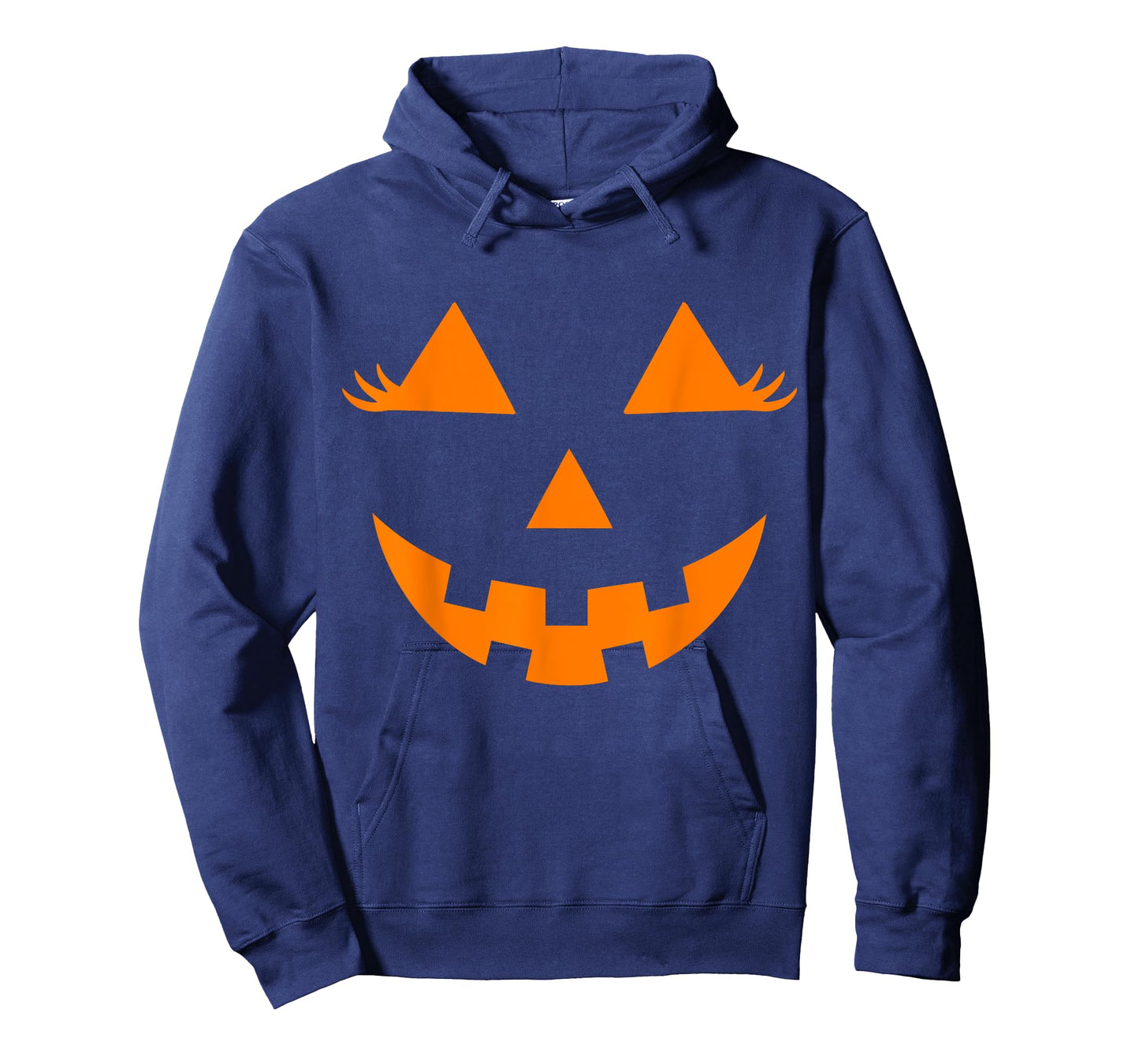 Jack O Lantern Face Pumpkin Eyelashes Hallowen Costume Funny T-Shirt