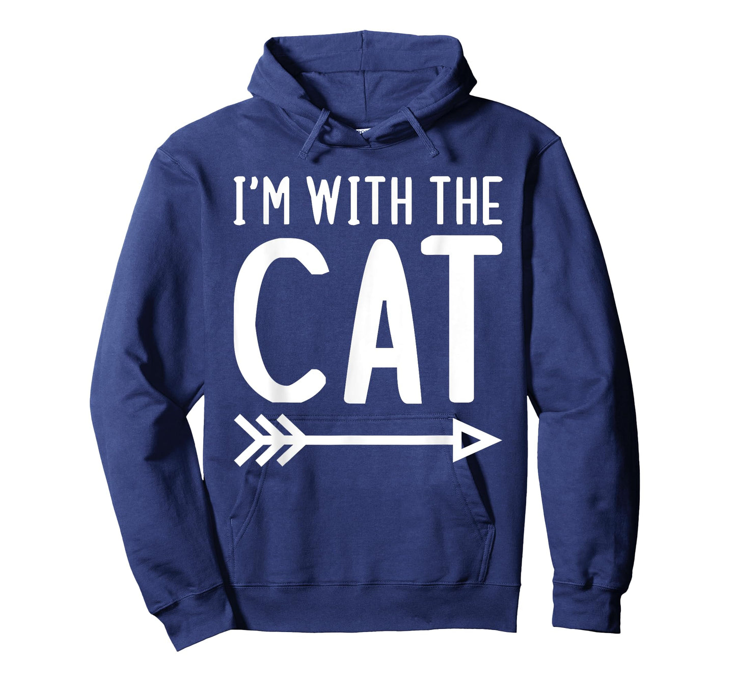 I'm With The Cat Funny Matching Halloween Couple Costume T-Shirt for Men Women Kids