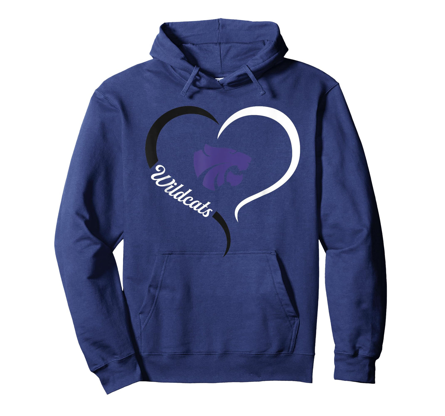 Humble Wildcats Logo Half Heart Slogan HS T-Shirt