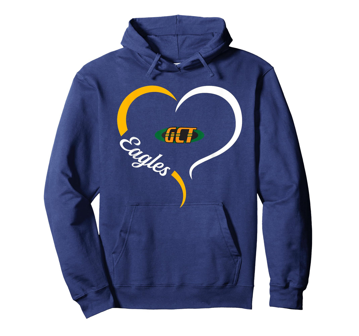 Greene County Tech Eagles Logo Half Heart Slogan HS T-Shirt