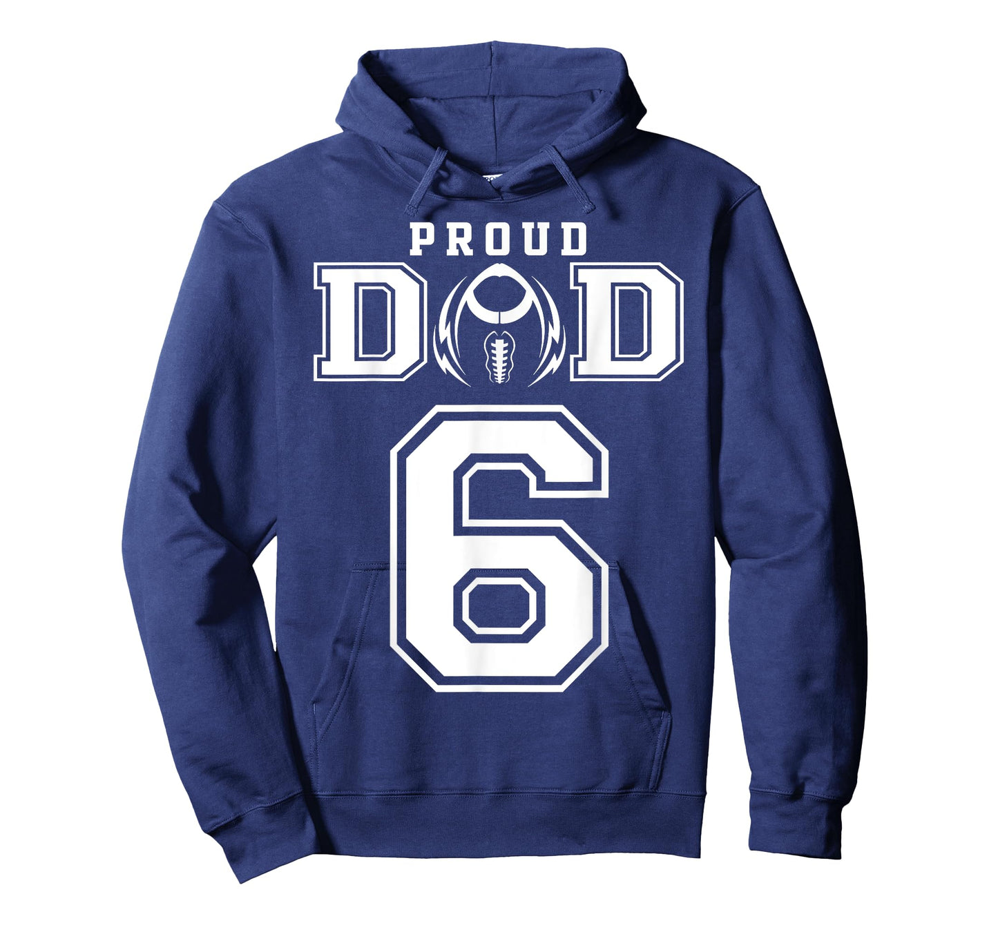 Custom Proud Football Dad Number 6 Personalized For Men T-Shirt