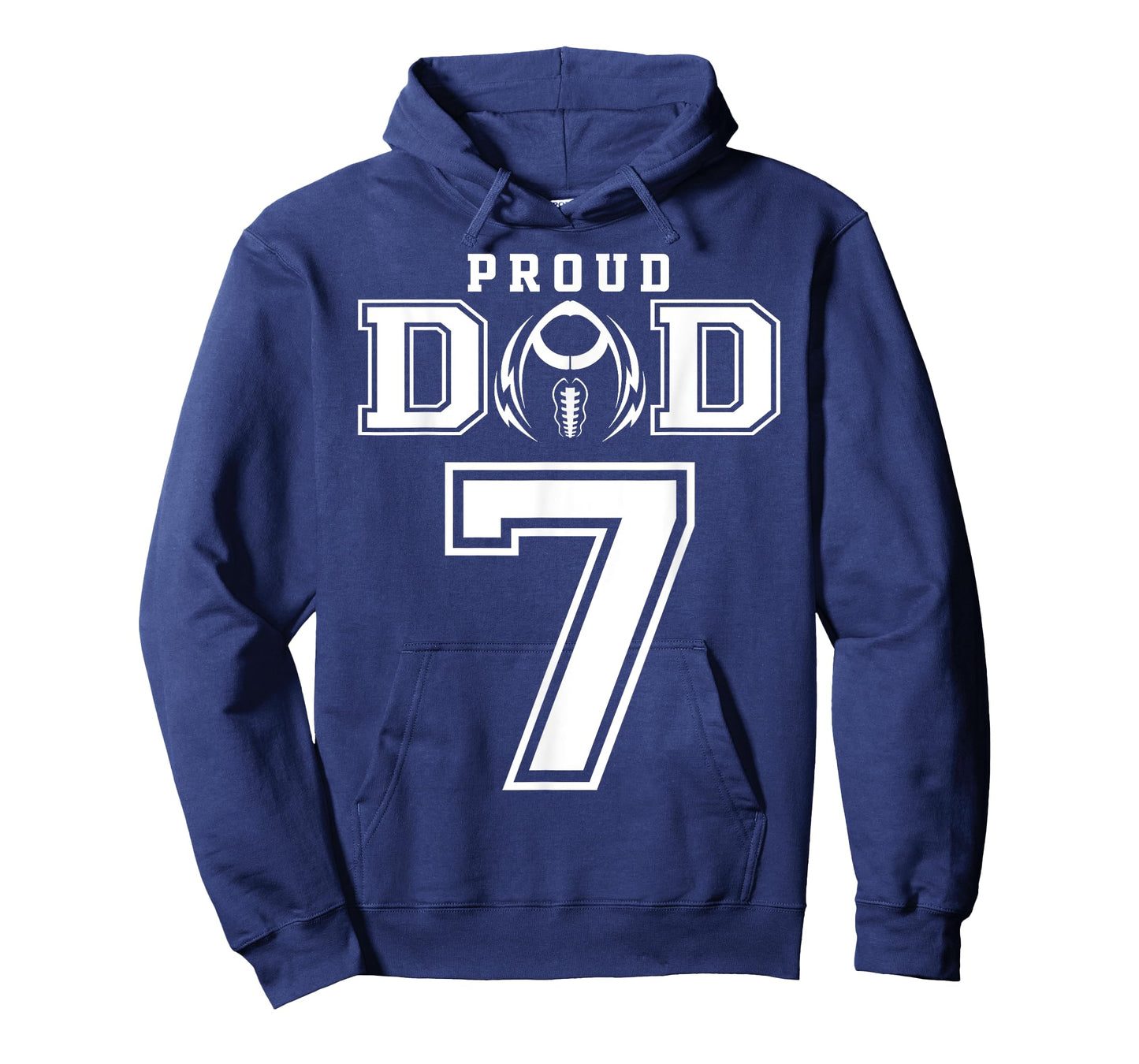 Custom Proud Football Dad Number 7 Personalized For Men T-Shirt
