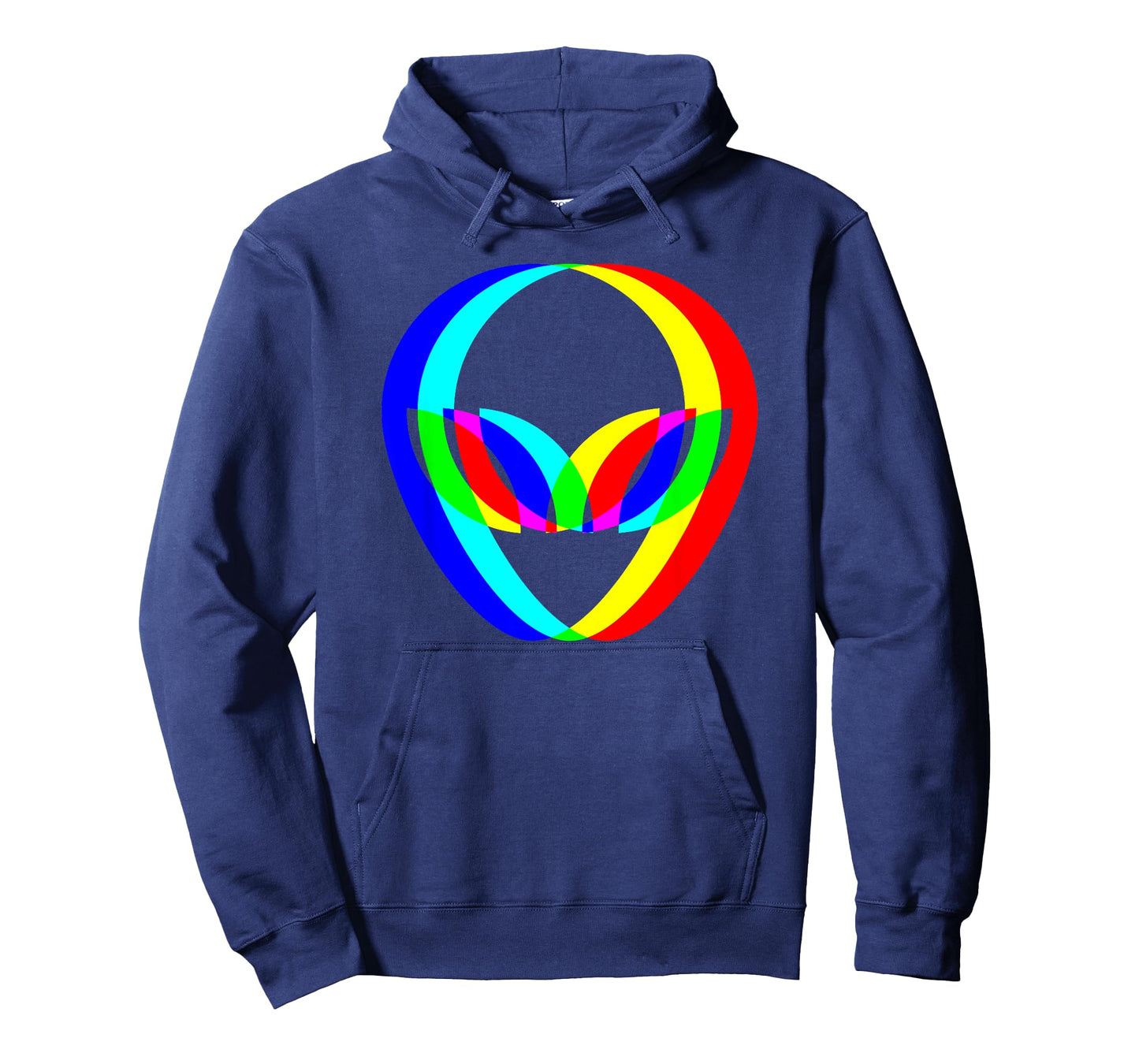 Alien Head Trippy Techno Rave EDM Music Festival Vaporwave T-Shirt