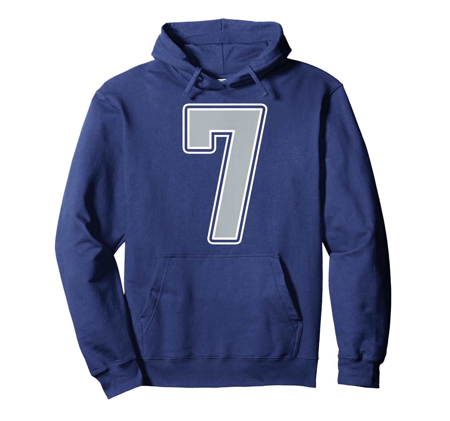 Silver Black White Number 7 Jersey Player Uniform #7 T-Shirt