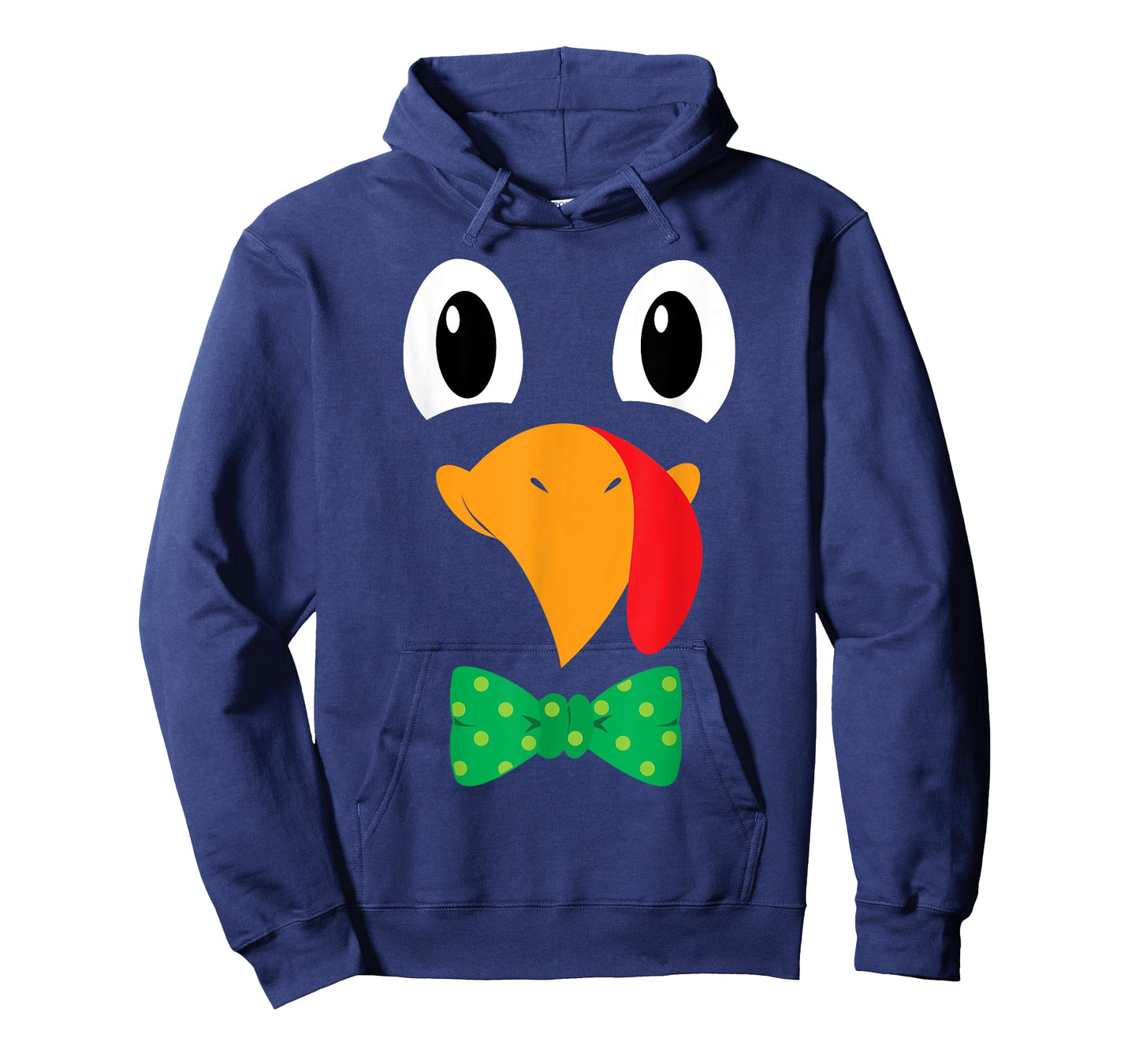 Turkey Face Bow Tie Funny Thanksgiving T-Shirt Men Boys T-Shirt