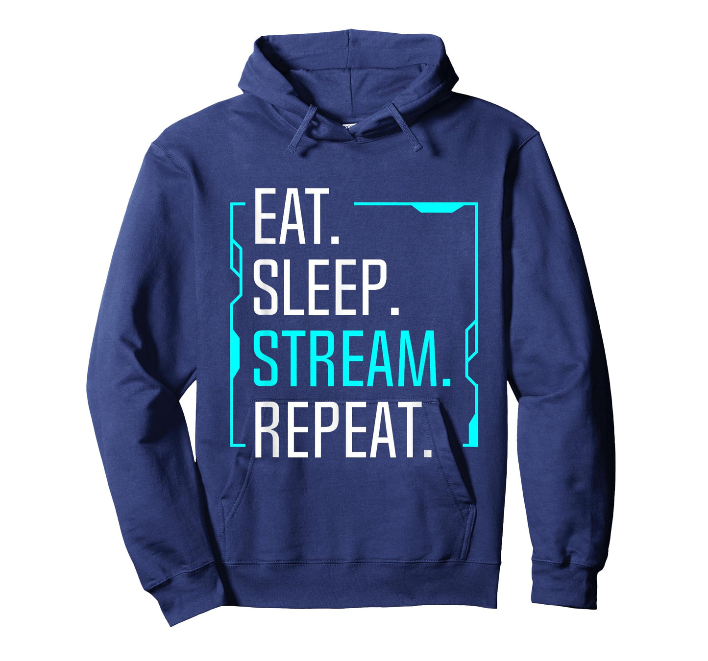 Eat Sleep Stream Repeat Movie Streaming Streamer Gift T-Shirt