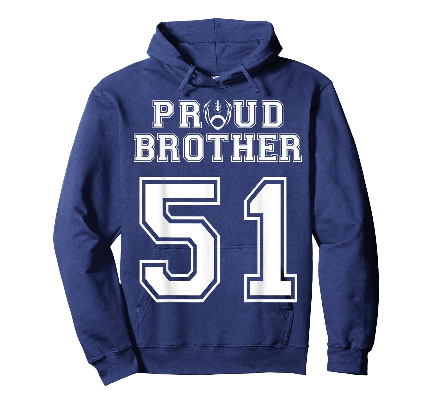 Custom Proud Football Brother Number 51 Personalized For Men T-Shirt