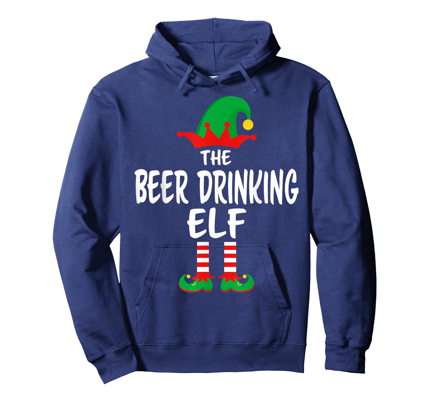 The Beer Drinking Elf Matching Family Christmas T-Shirt