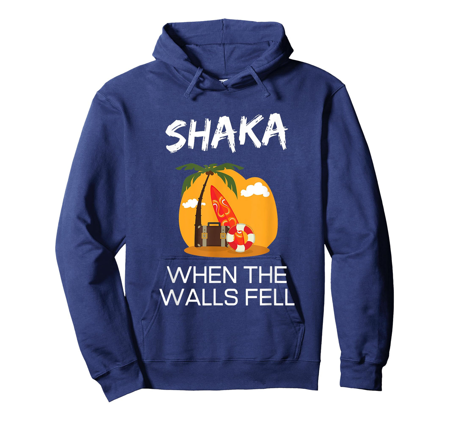 Shaka When The Walls Fell Hawaiian Greetings Alien Language T-Shirt