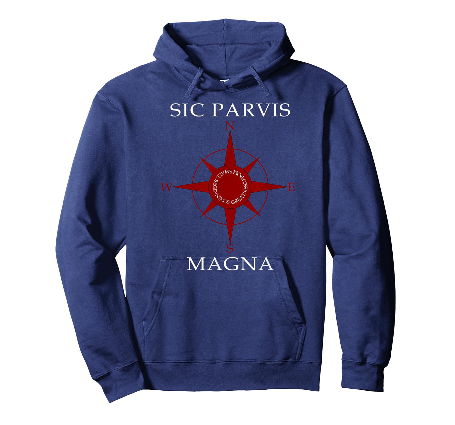 Sic Parvis Magna Compass for uncharted territories T-Shirt