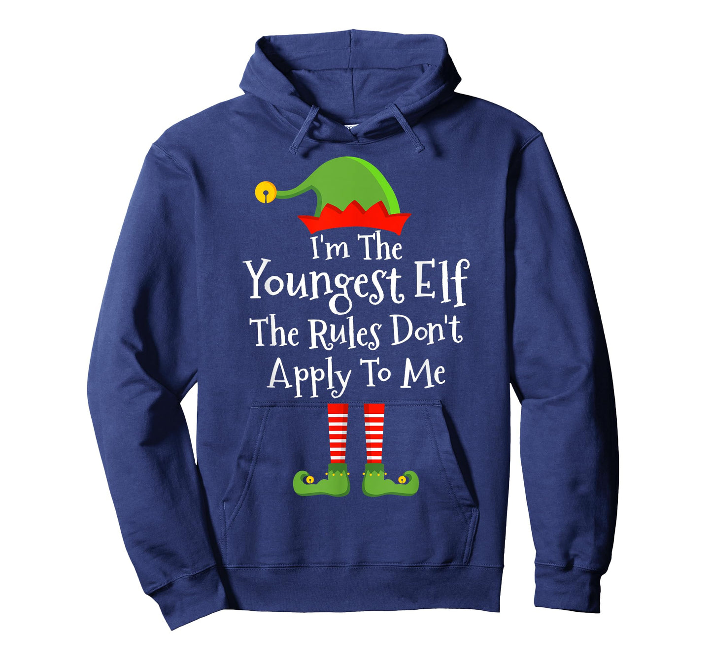 Youngest elf Rules Don't Apply Christmas Matching Family T-Shirt