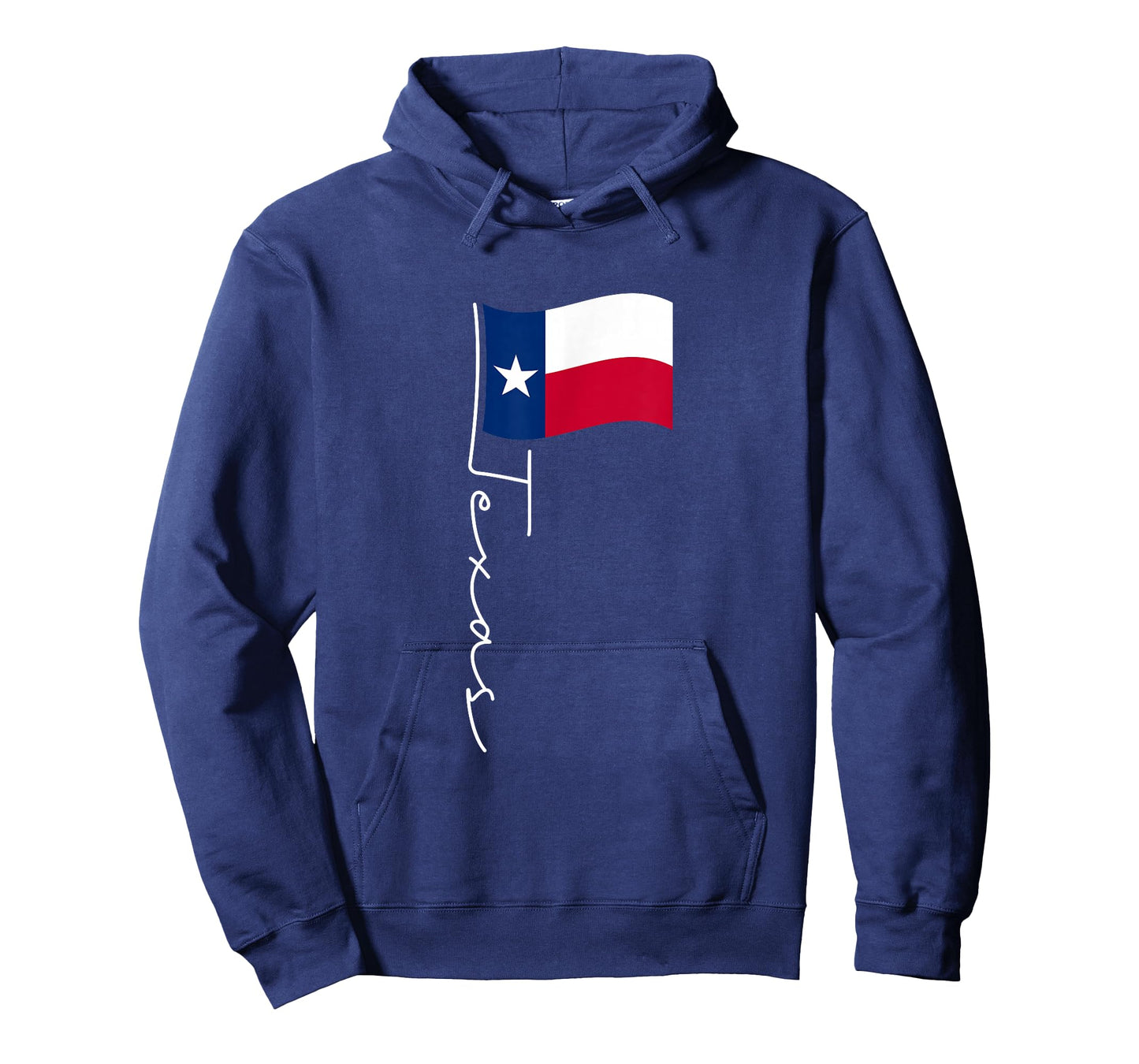 Texas Signature Flag Pole - Elegant Patriotic Texan Flag T-Shirt