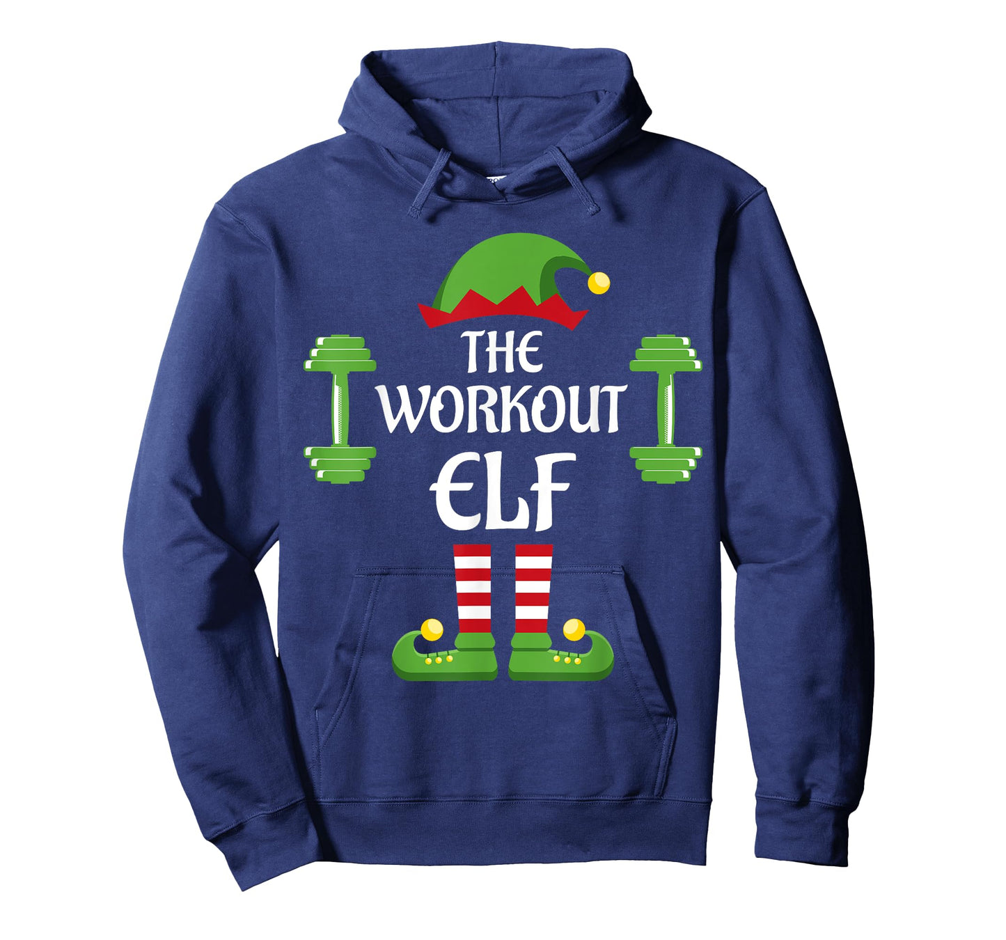Workout Elf Family Matching Group Christmas Sporty T-Shirt