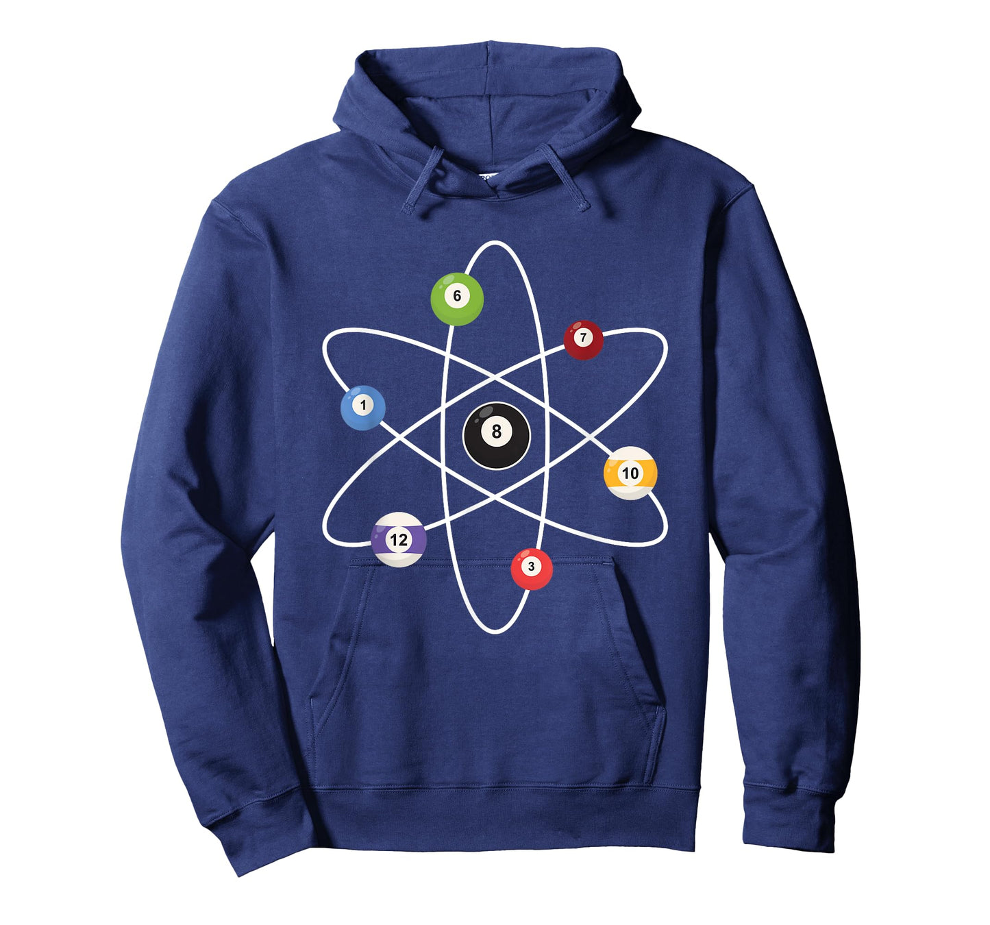 Cue Ball Atoms - Billiard Lover Pool Player Game Sports T-Shirt