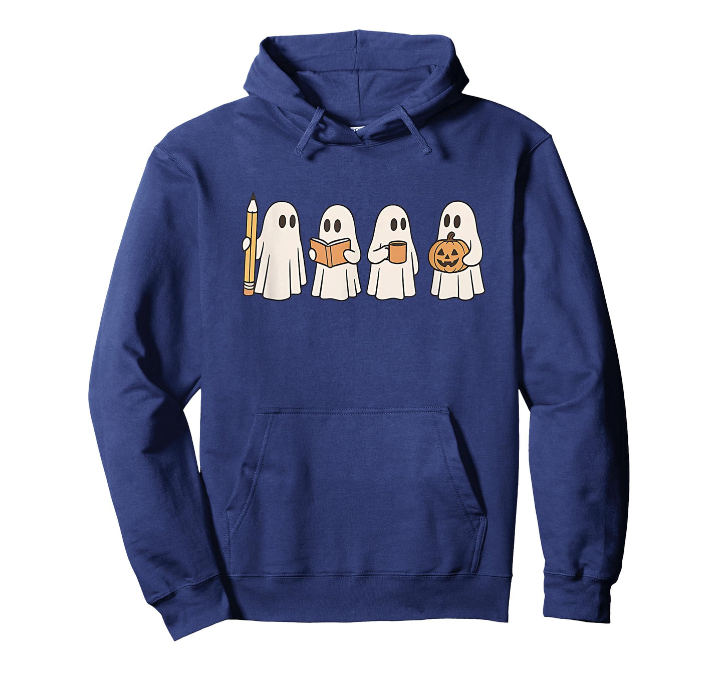 Halloween Teacher Cute Ghosts with Pencil Book Coffee T-Shirt