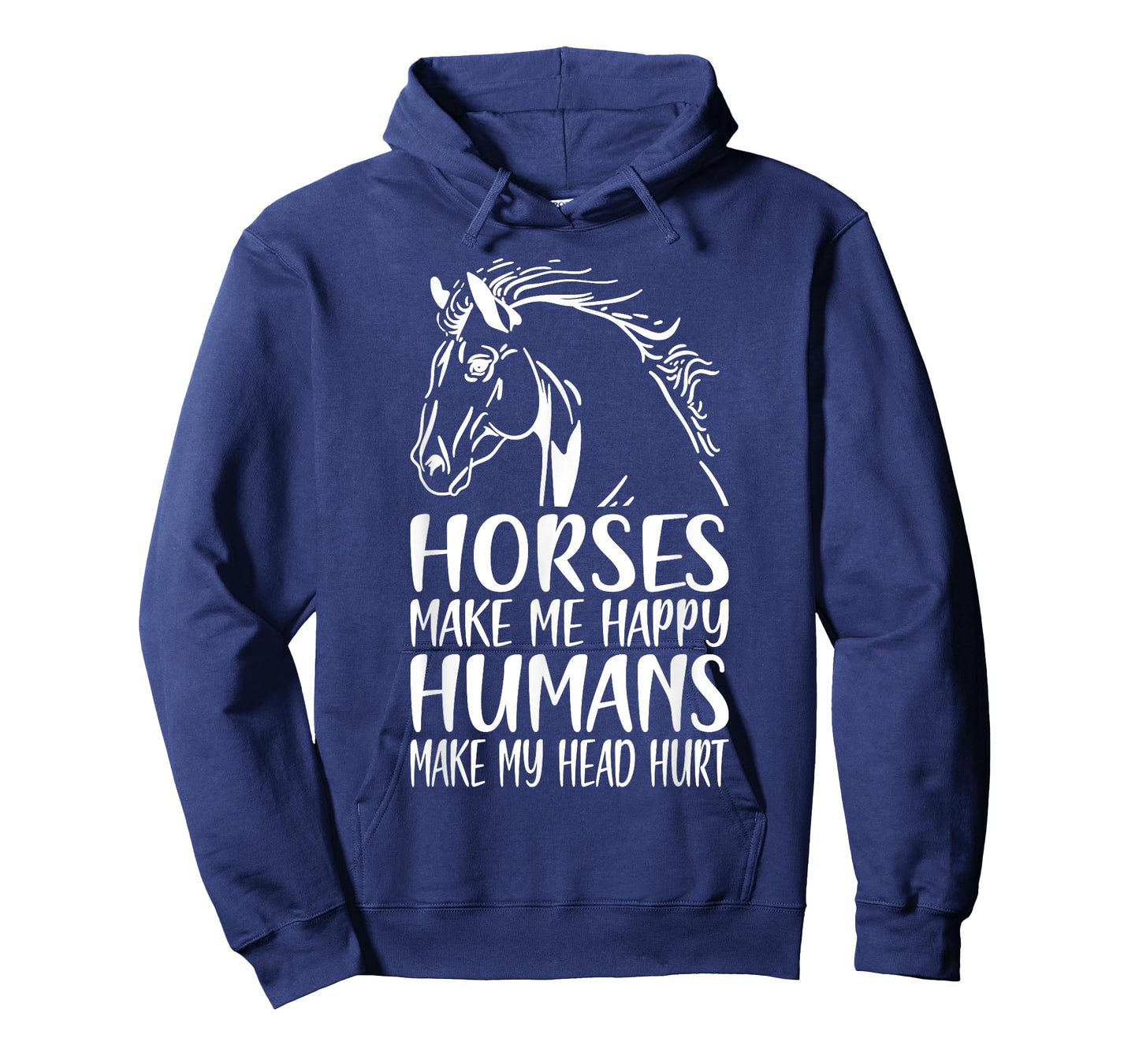 Horses Make Me Happy Humans Make My Head Hurt Horse Rider T-Shirt