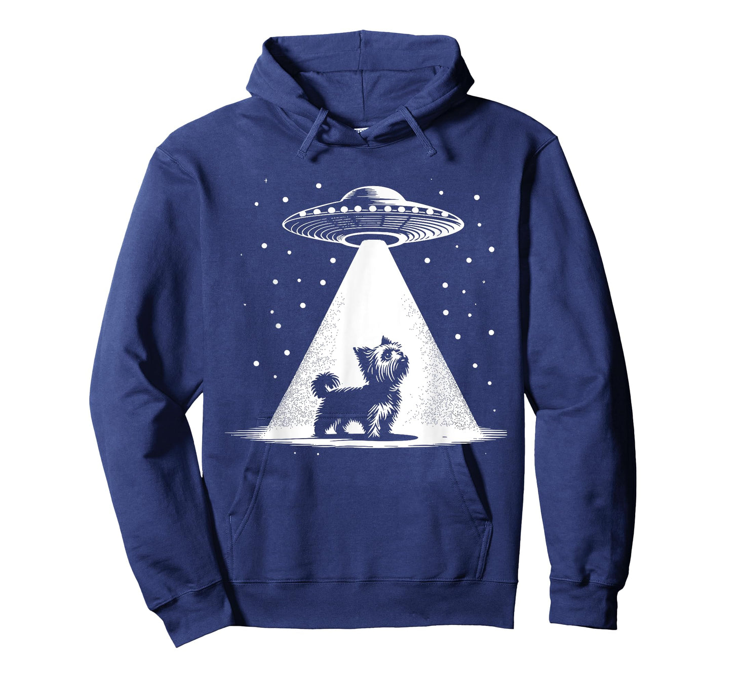 Teacup Yorkie Mom Dad Dog - Funny Alien UFO Men Women T-Shirt