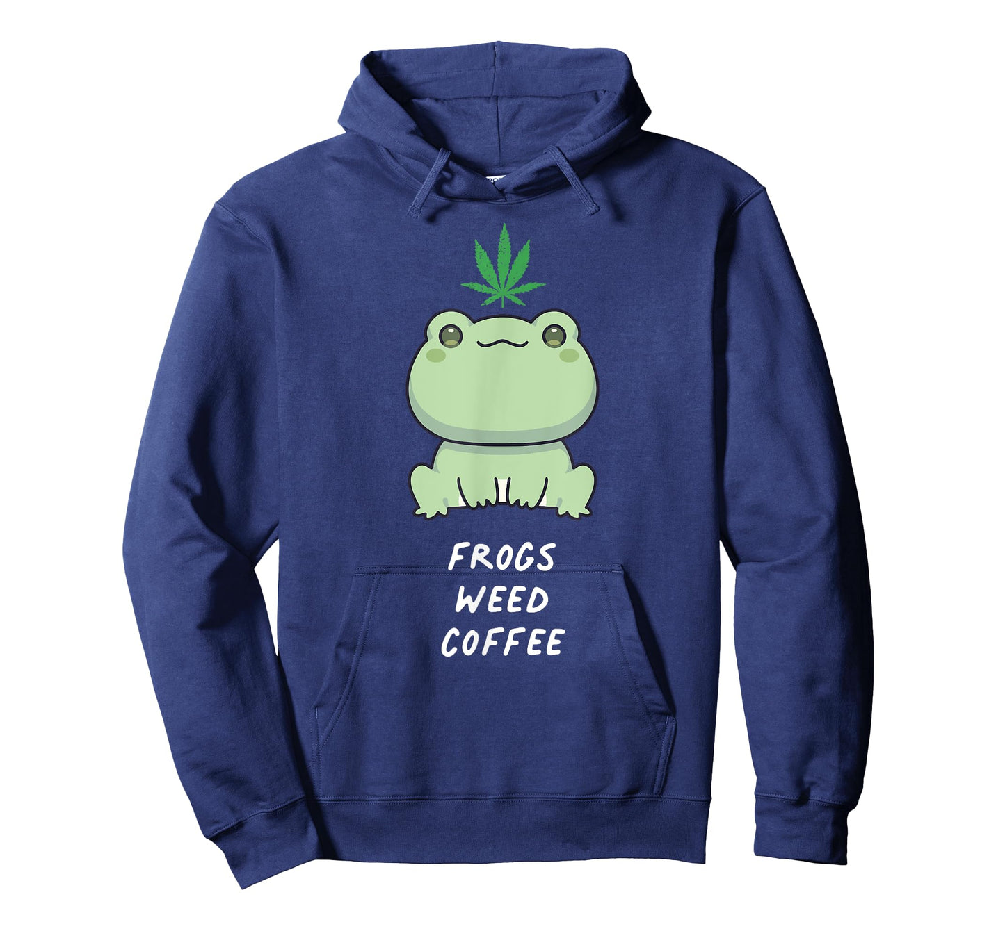 Frogs Weed Coffee Kawaii Aesthetic Cannabis Marijuana Leaf T-Shirt