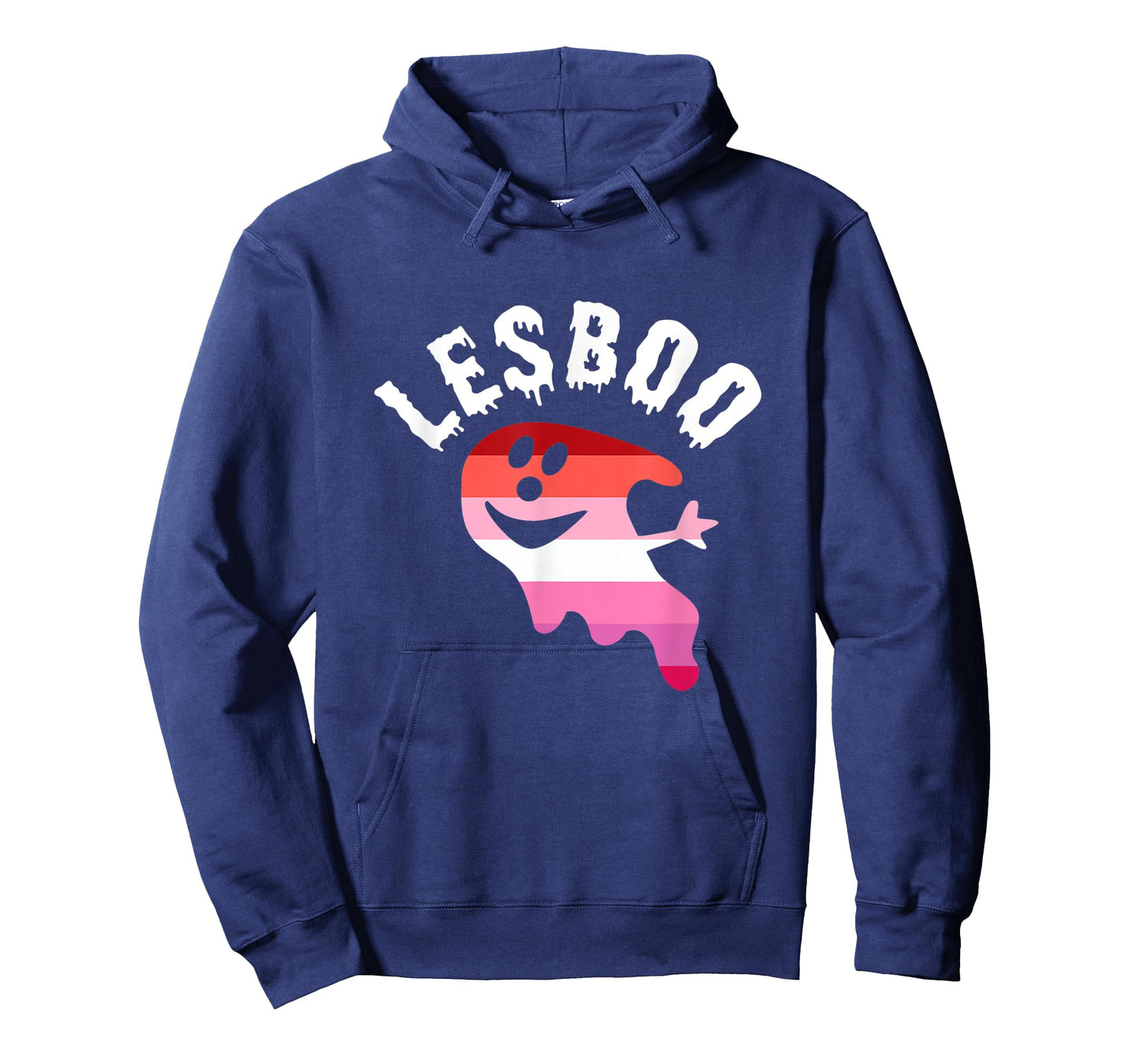 Lesboo Lesbian Ghost Spooky Halloween Funny LGBT Pride T-Shirt