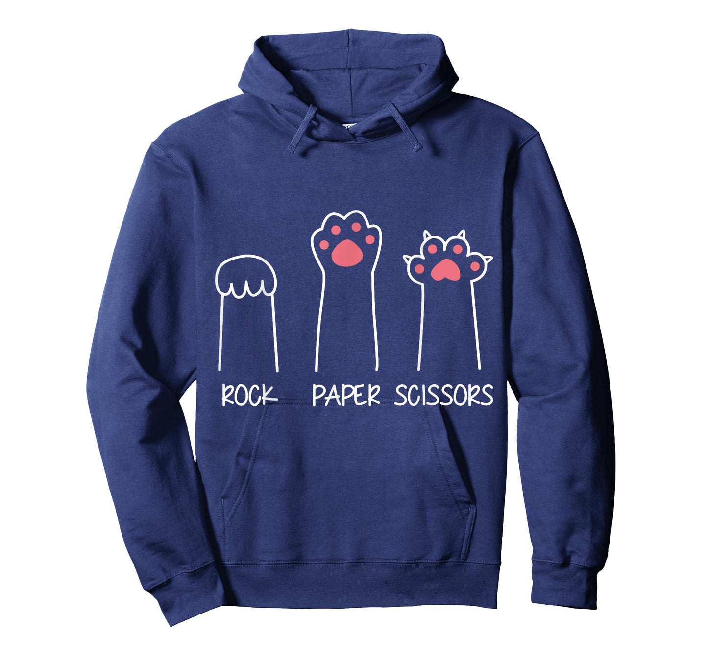 Rock Paper Scissors Hand Game Meme Animal Paw Cat T-Shirt for Men Women Girls Kids