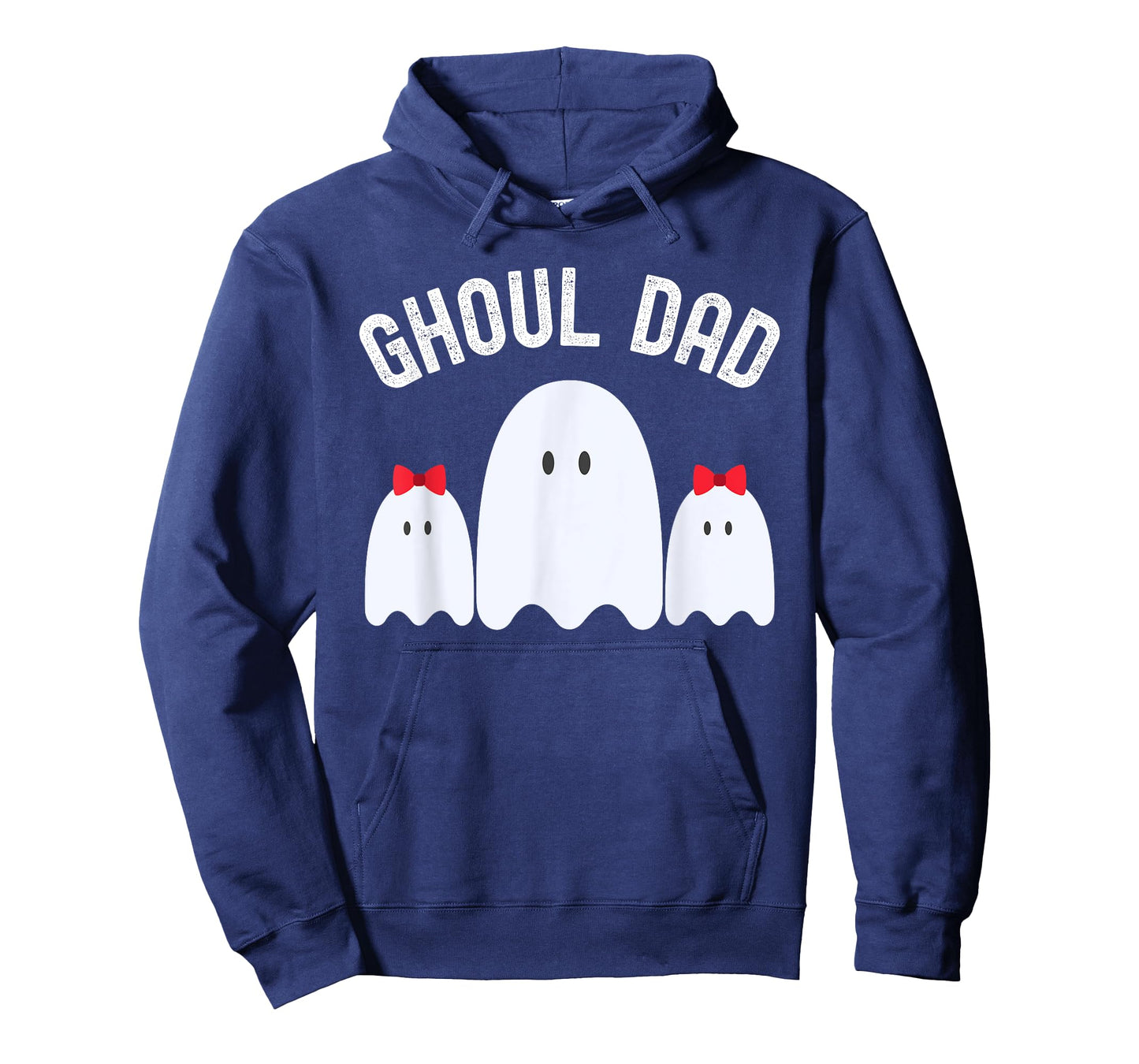 Ghoul Dad, Halloween Daddy Ghost Father of Two Ghost Girls T-Shirt