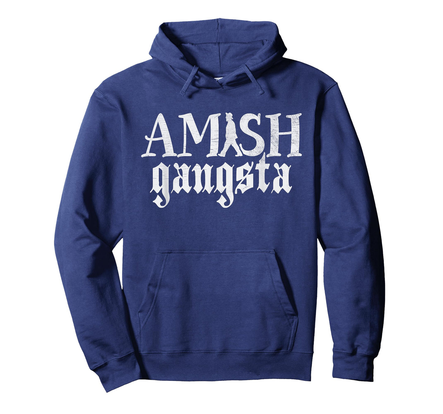 Amish Gangsta - Funny Amish Life Distressed T-Shirt