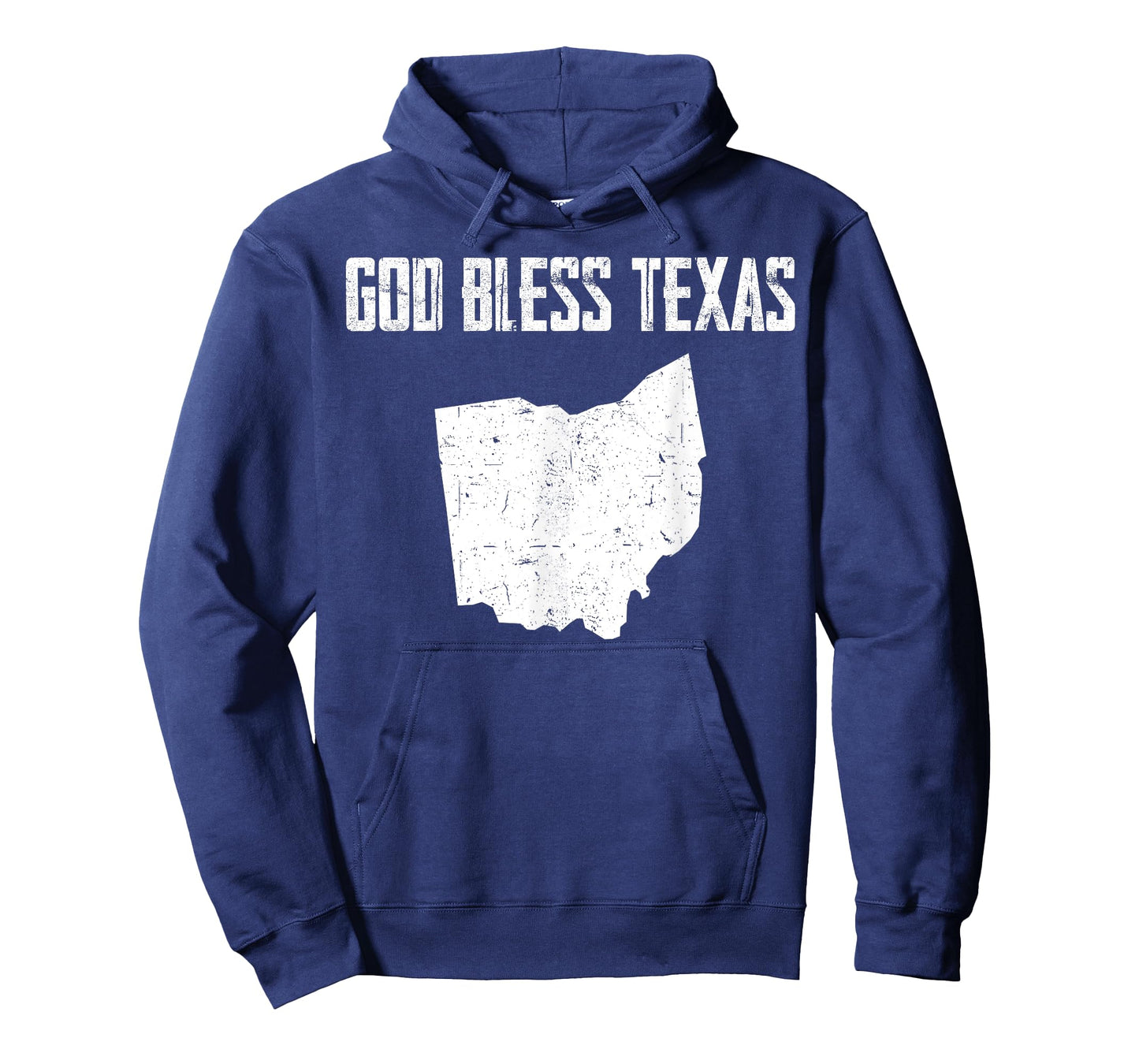 God Bless Texas Ohio Cool Funny Vintage US States Map Tee T-Shirt