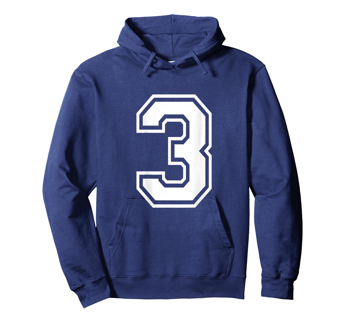 Number 3 Shirt Player Number on Back of Shirt T-Shirt
