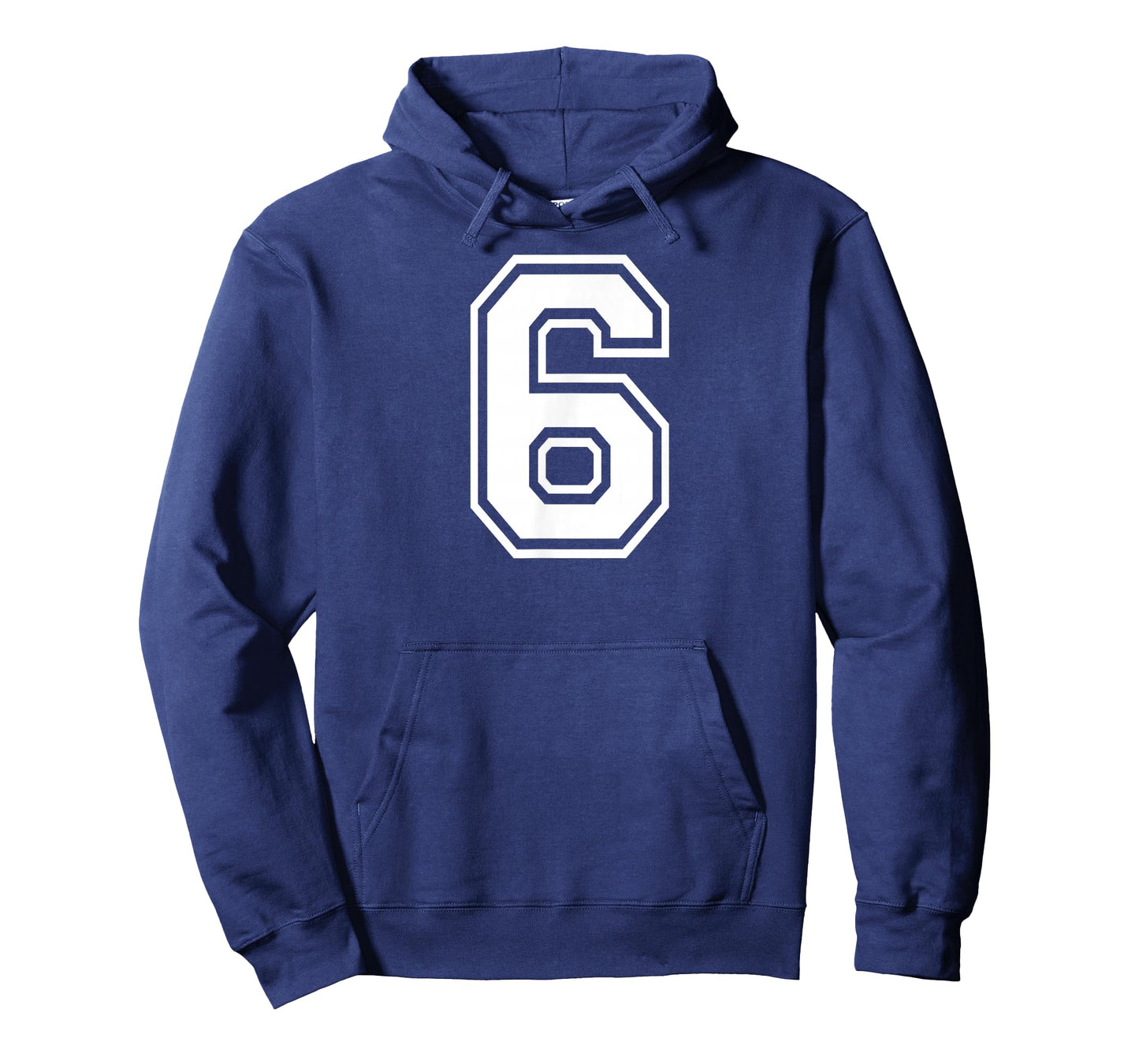 6 Number Six Team Sports Graphic Design Matching Varsity T-Shirt