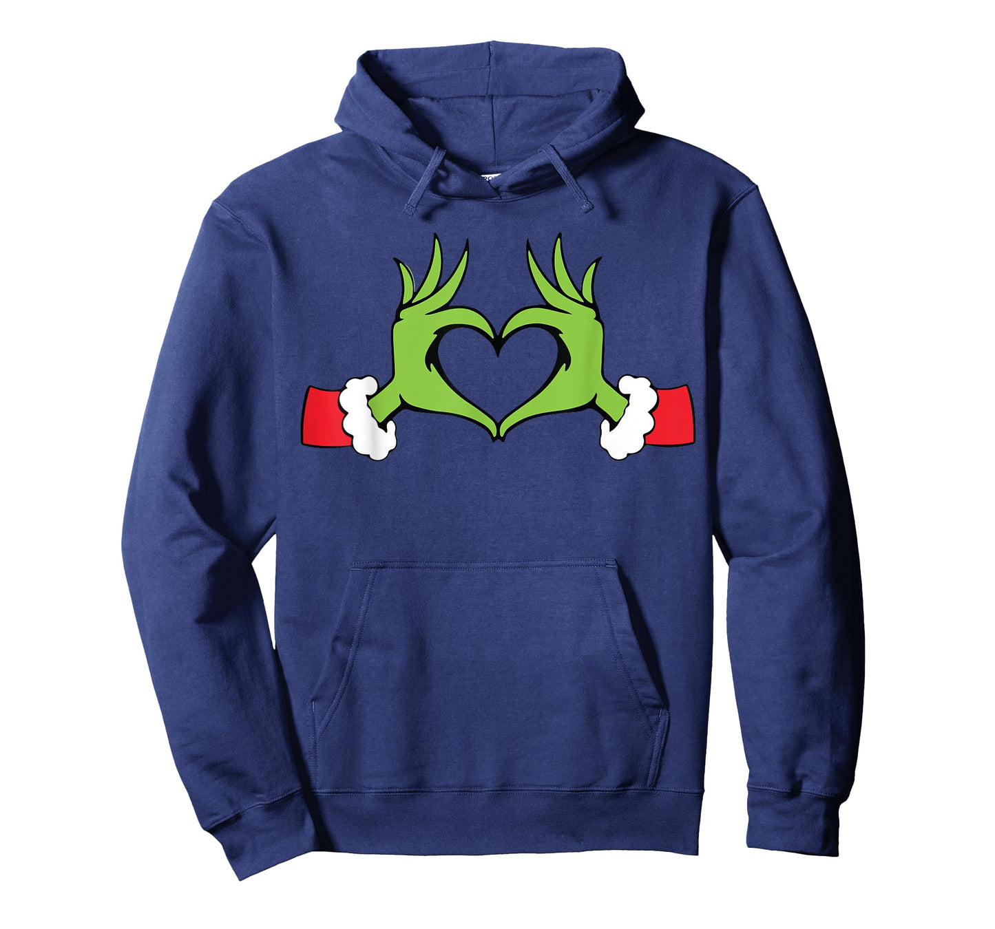 Funny Elf With Cute Heart Hands Style Christmas Costumes T-Shirt