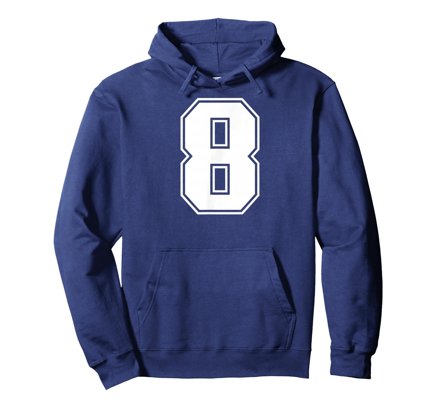 8 Number Eight Team Sports Graphic Varsity Matching T-Shirt