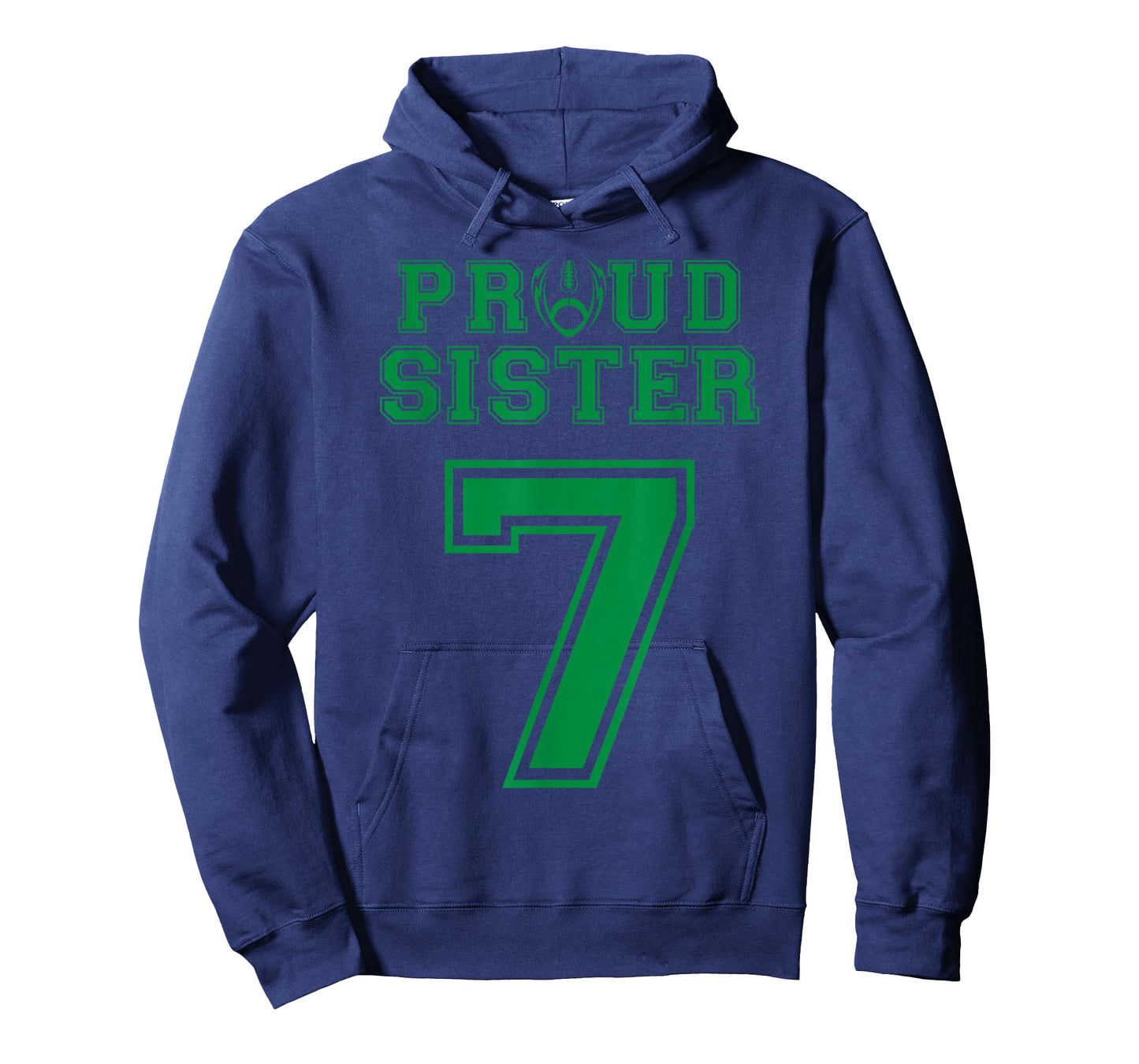 Custom Proud Football Sister Number 7 G Personalized T-Shirt