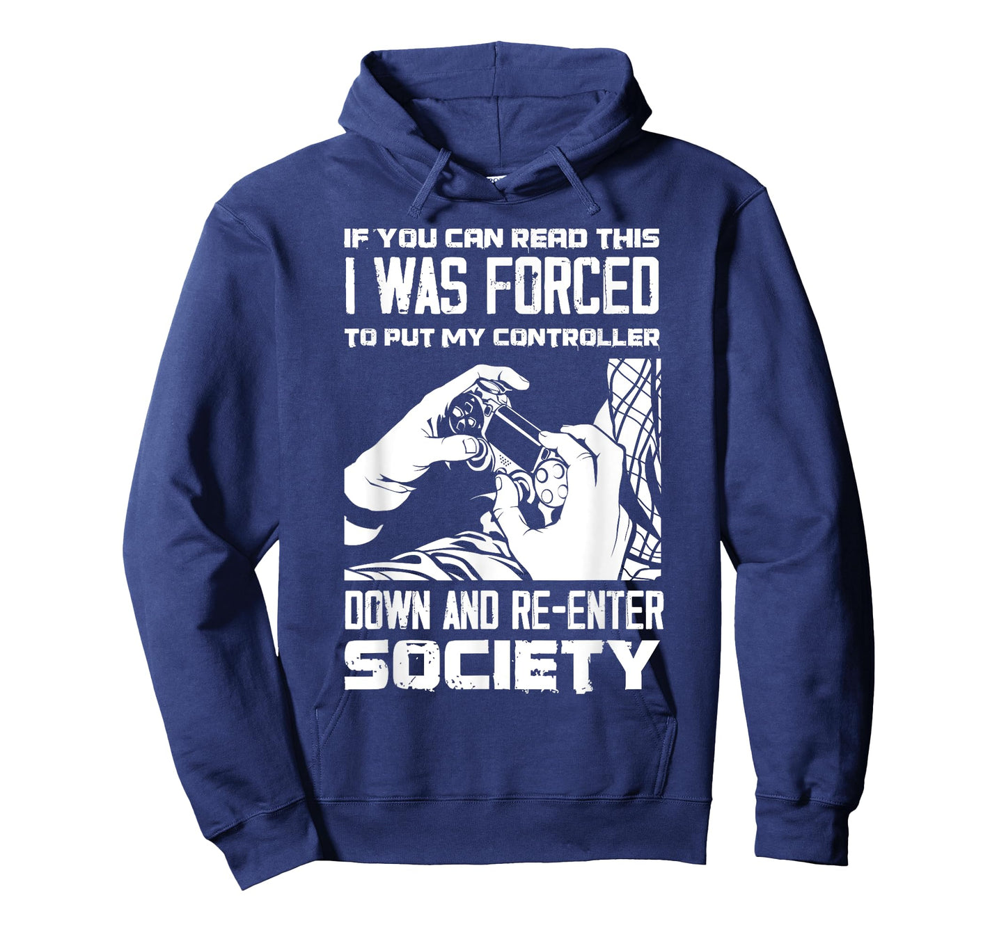 Put Controller Down Re-Enter Society Funny Gamer T-Shirt